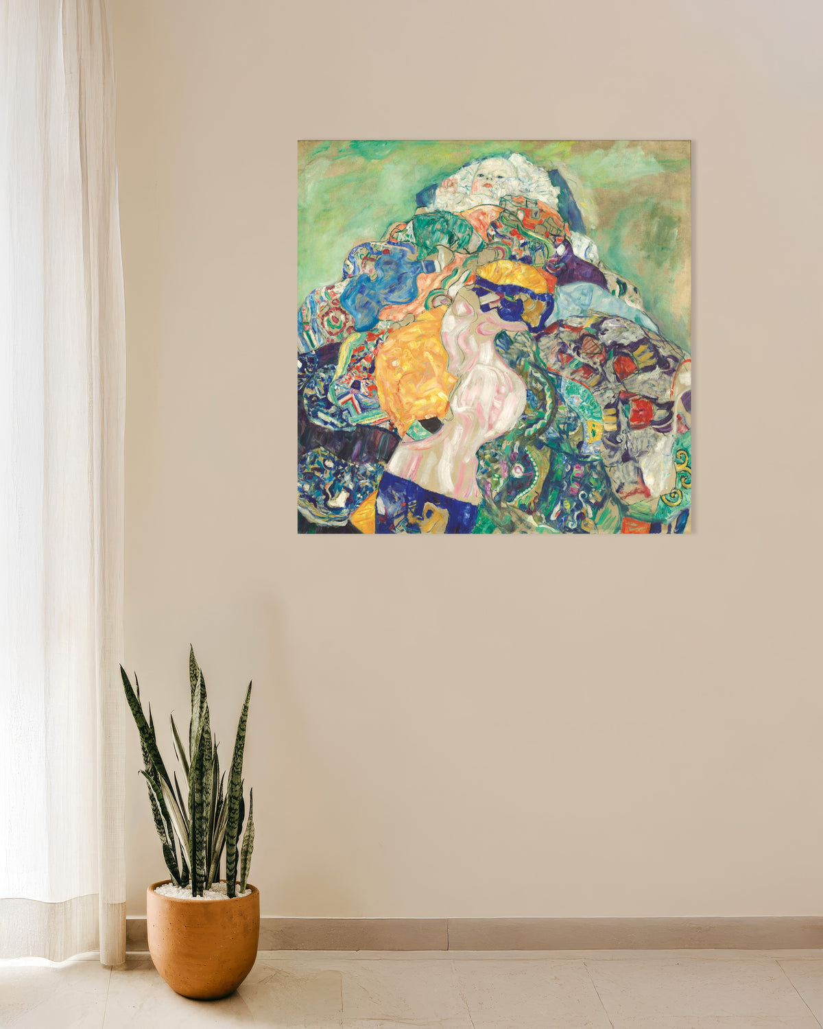 Poster Baby (Wiege) (1917–1918) von Gustav Klimt