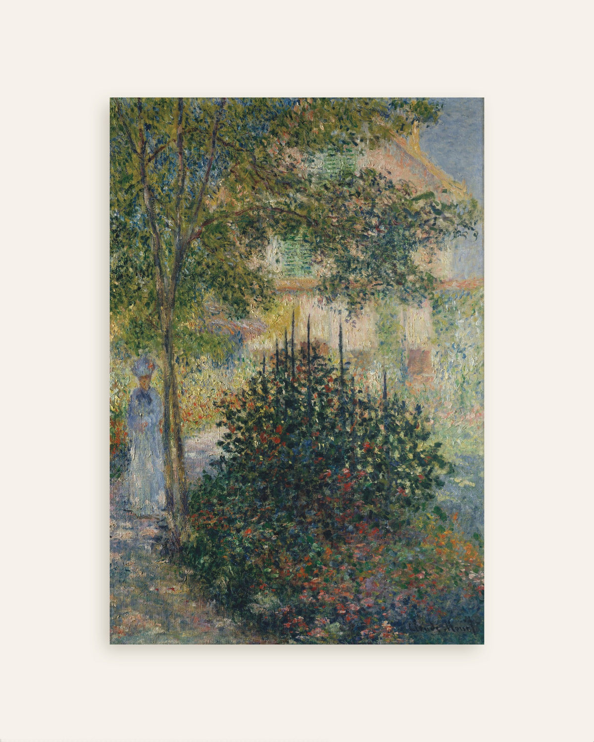 Poster Camille Monet im Garten in Argenteuil (1876) von Claude Monet, Vorschaubild