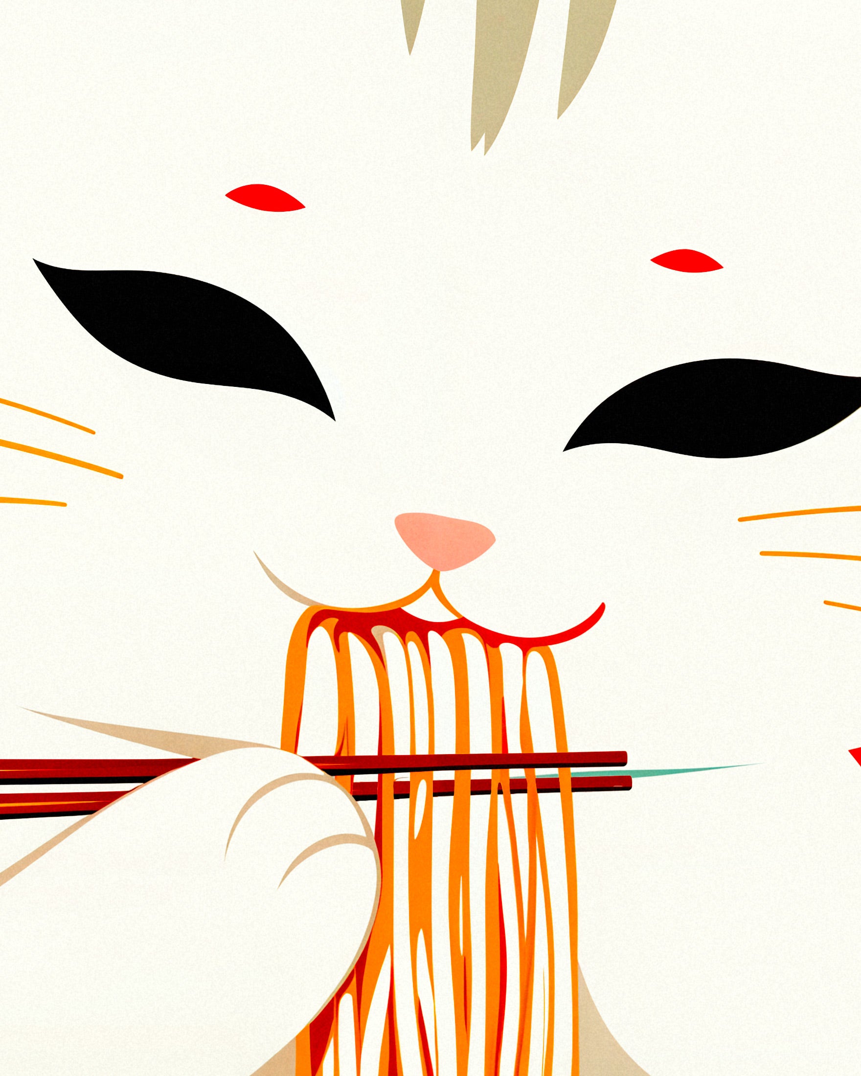 Ramen & Katze, Asiatisches Restaurant - poster