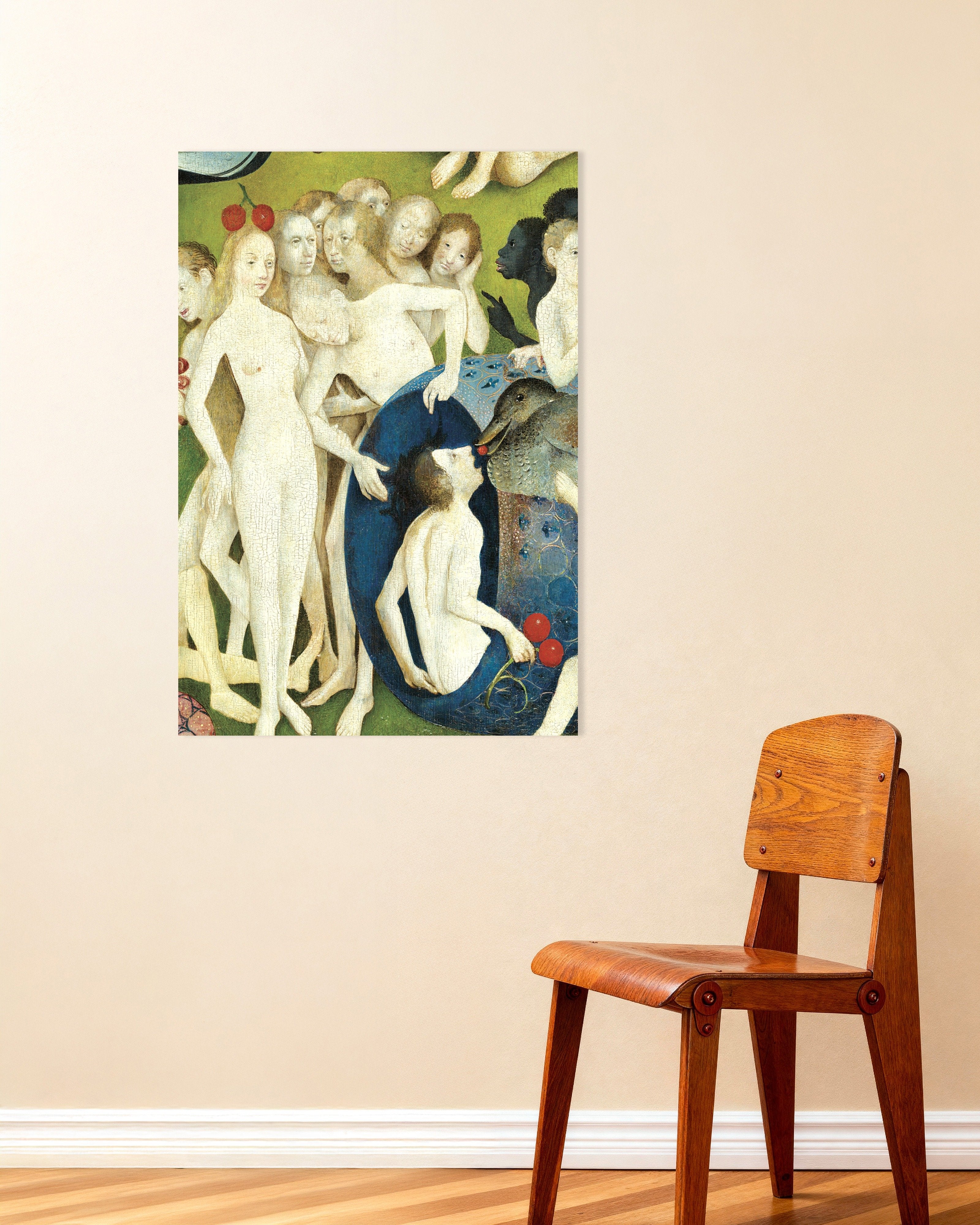 Poster of Cherry head and the giant duck - Detail from The Garden of Earthly Delights