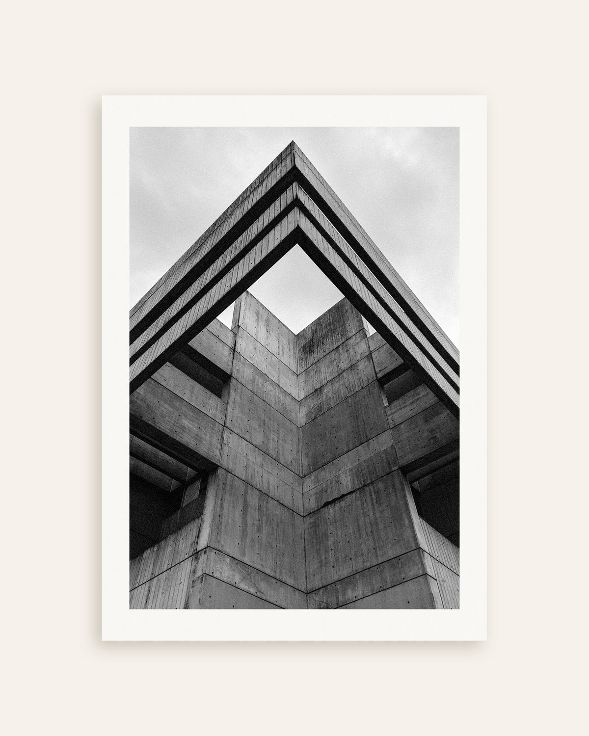 Poster „Betondachkante von unten“, Miniaturansicht