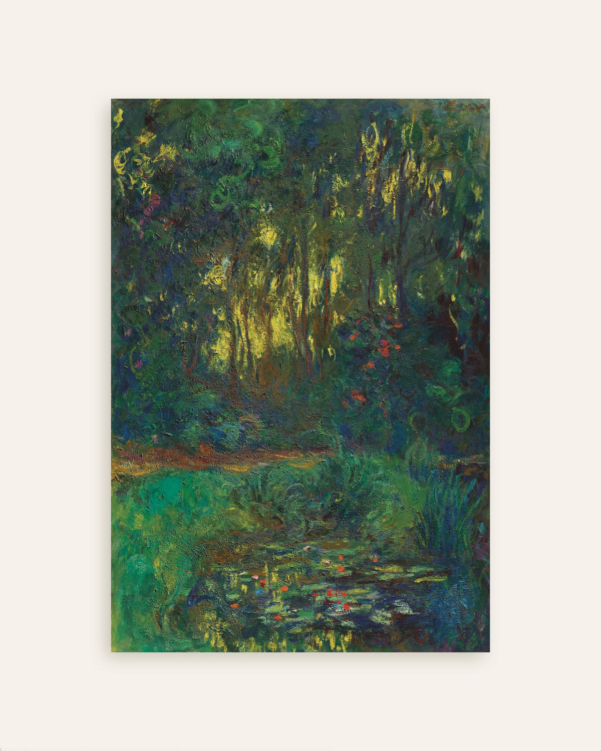 Poster Ecke des Seerosenteichs (1918–1919) von Claude Monet, Vorschaubild