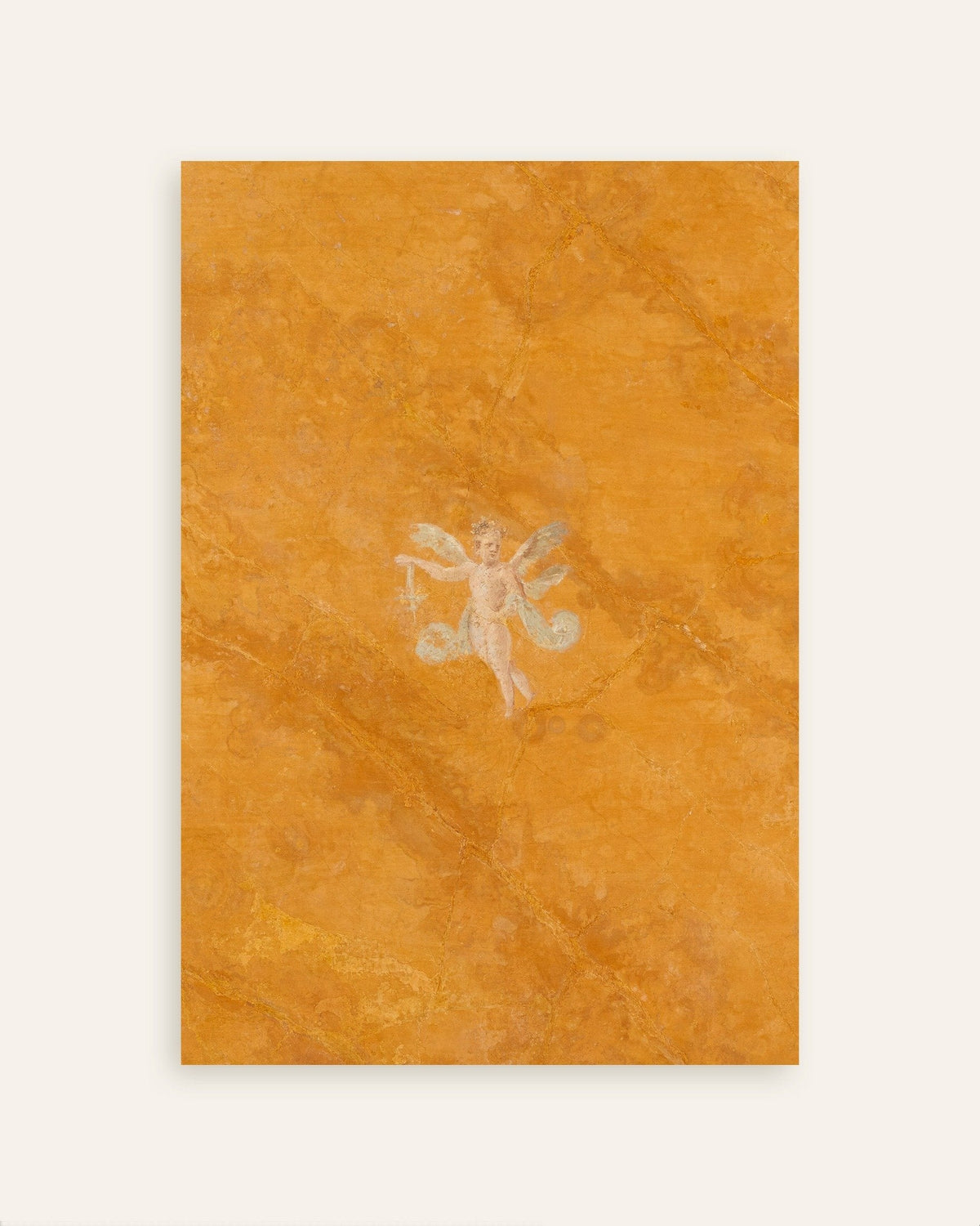 Poster mit dem Amor-Fresko aus Boscoreale bei Pompeji