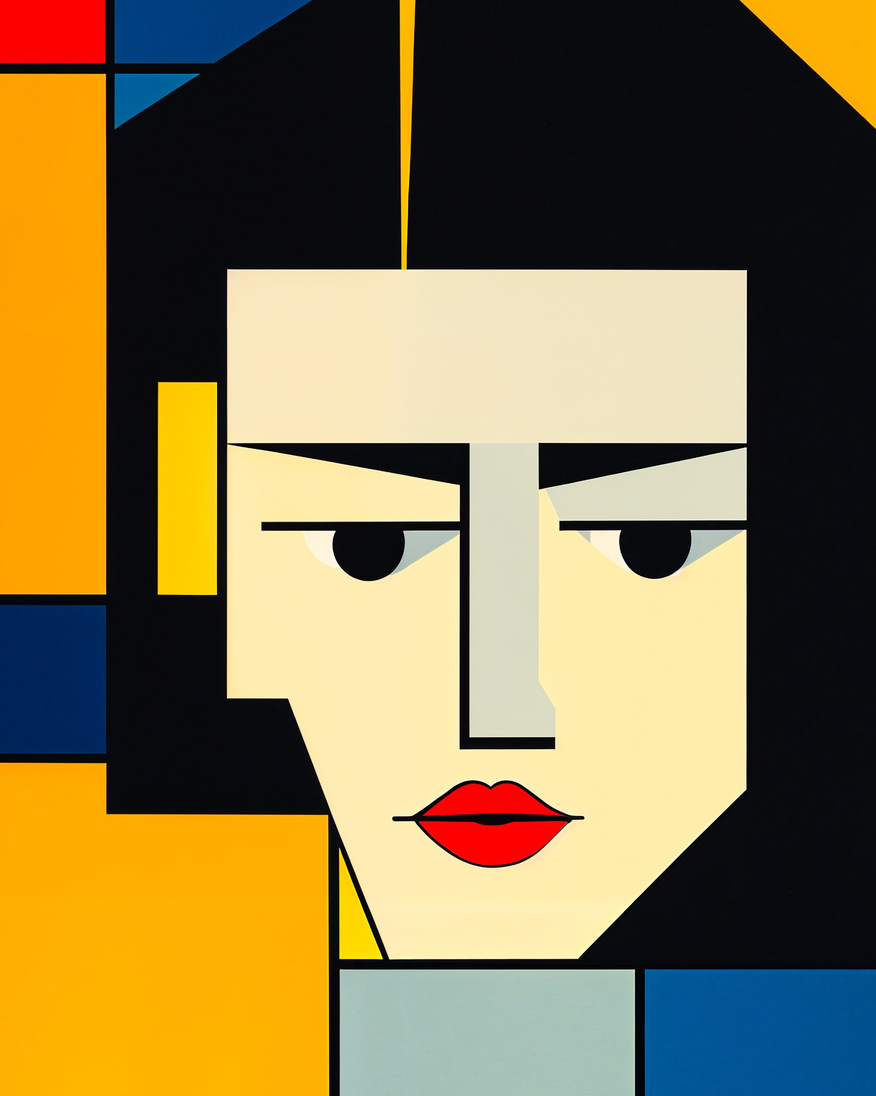 De Stijl, Justines Porträt - poster