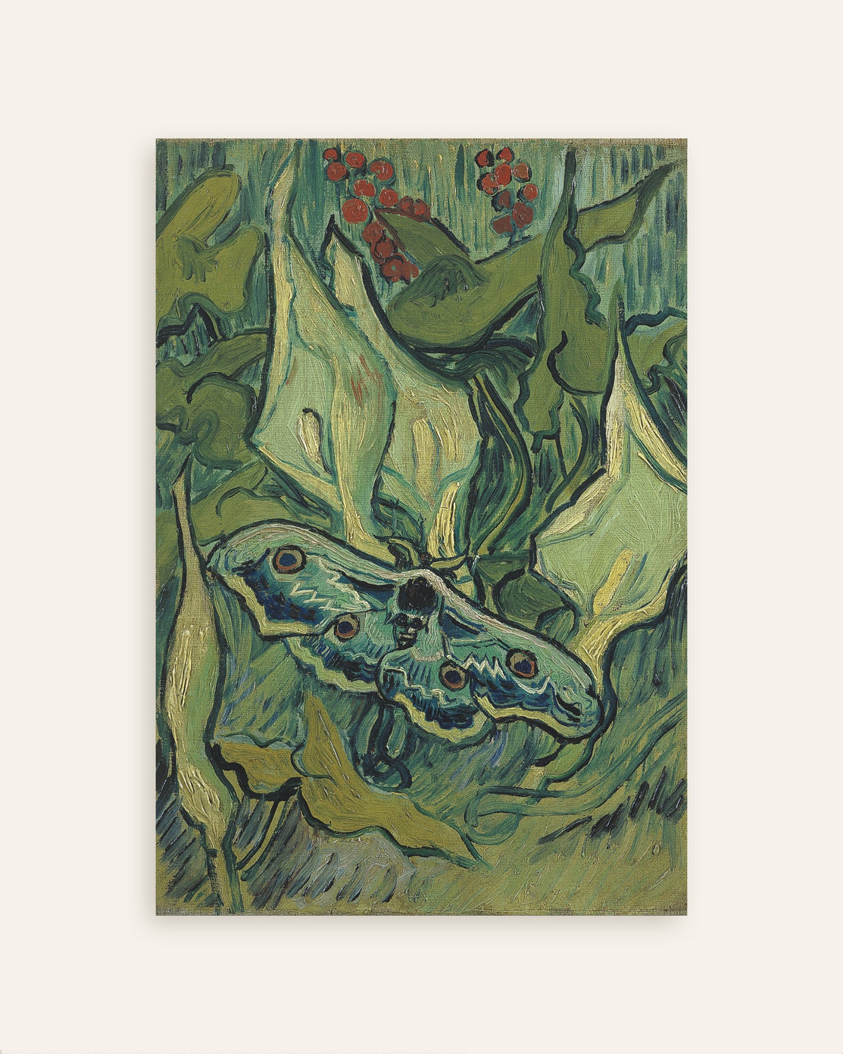 Poster mit „Kaisermotte (1889) von Vincent van Gogh“, Miniaturansicht