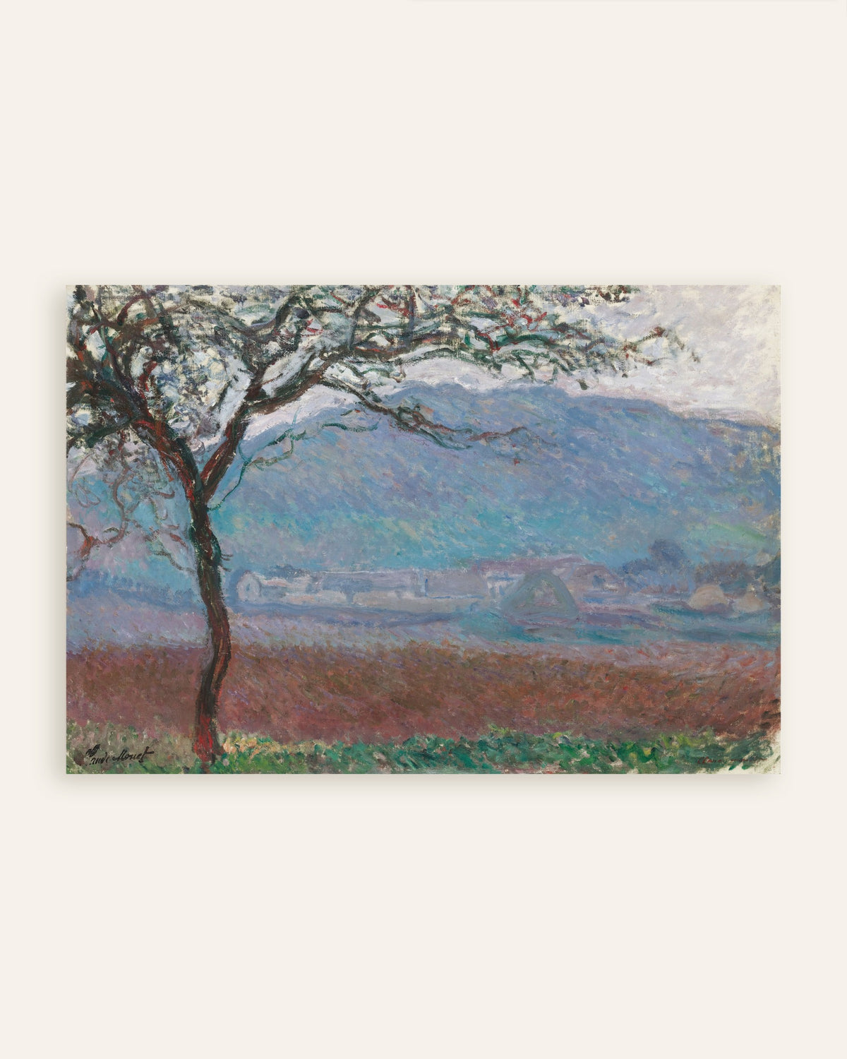 Poster Feld in Giverny (1887) von Claude Monet, Vorschaubild