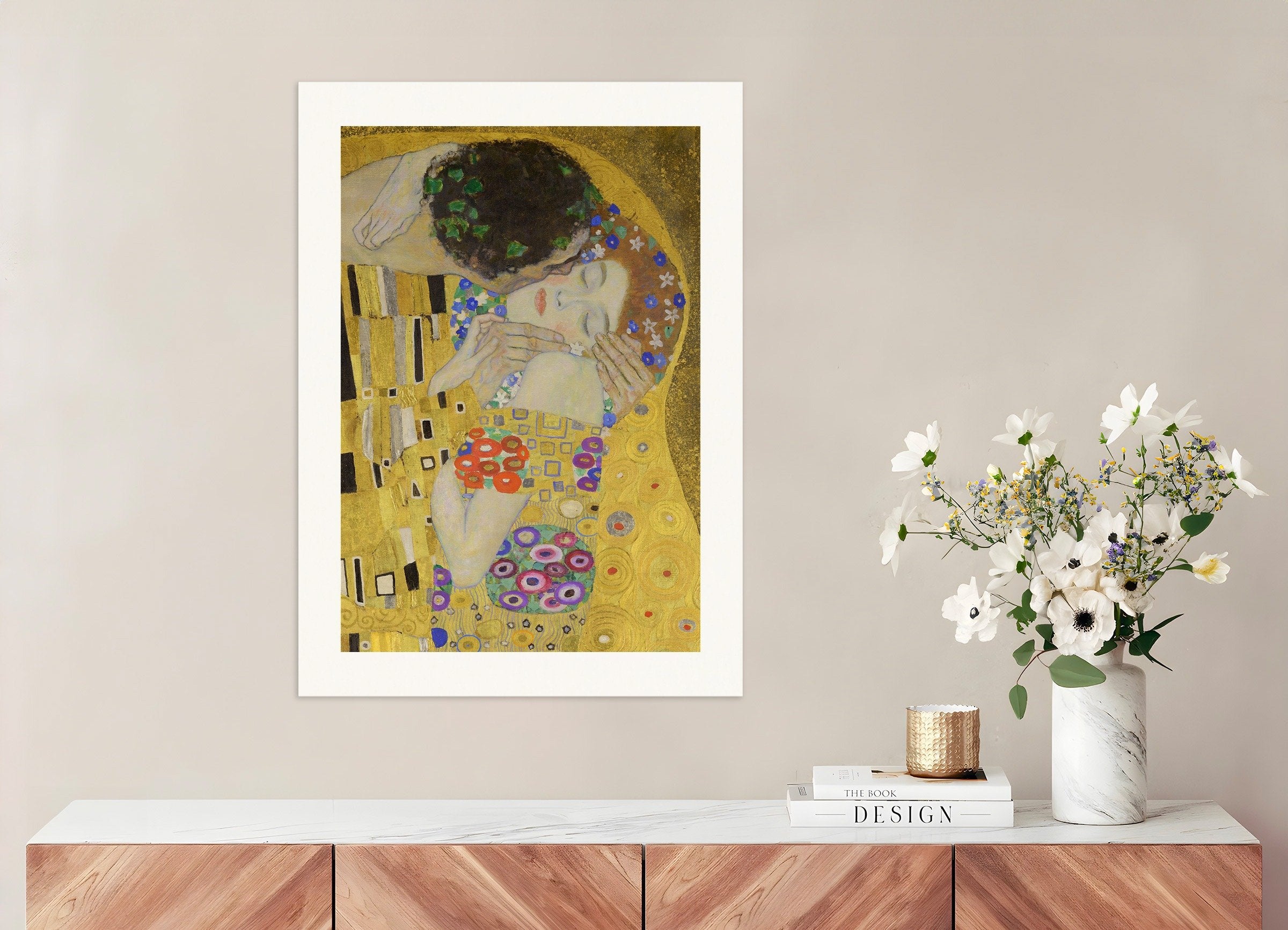 Poster of Gustav Klimt Print - The Kiss