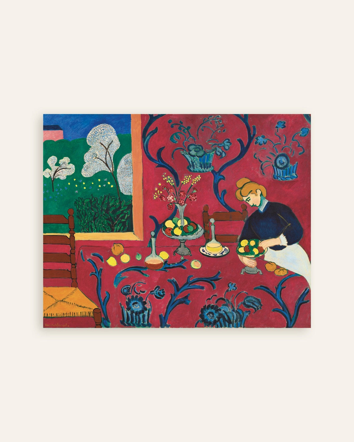 Poster „Harmonie in Rot (1908) von Henri Matisse“, Vorschaubild