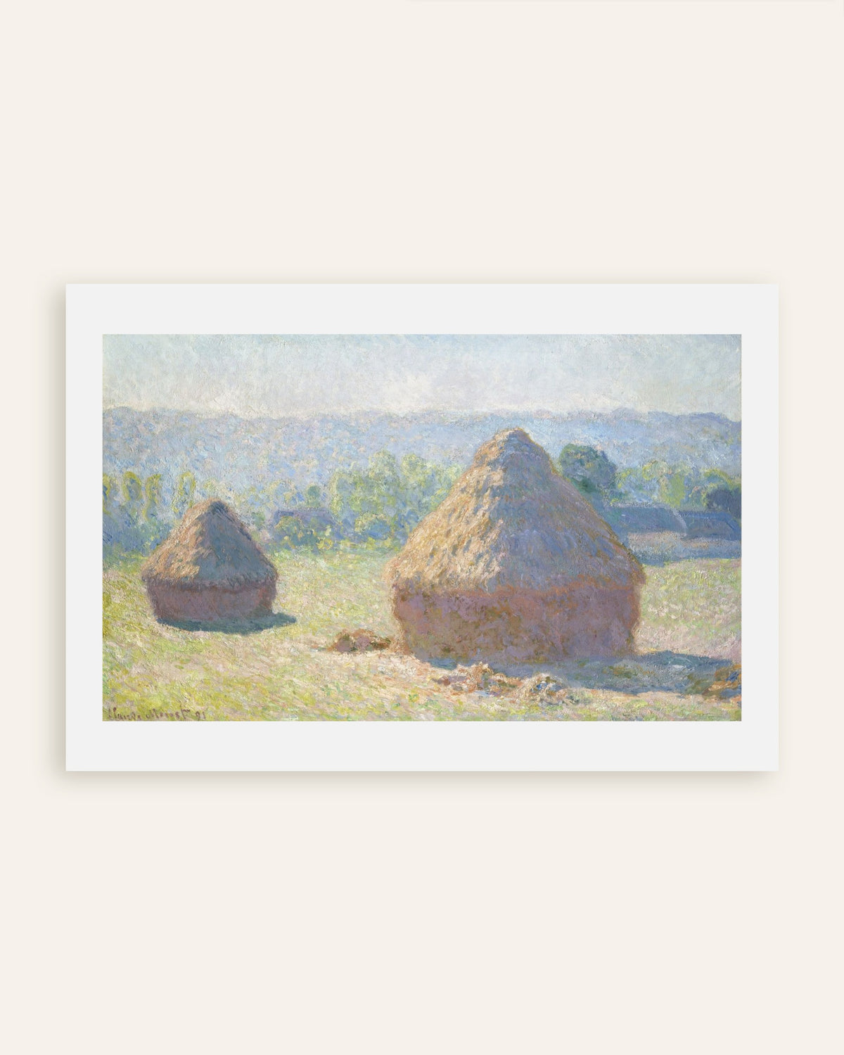 Poster Getreideschober, Ende des Sommers (1891) von Claude Monet, Vorschaubild