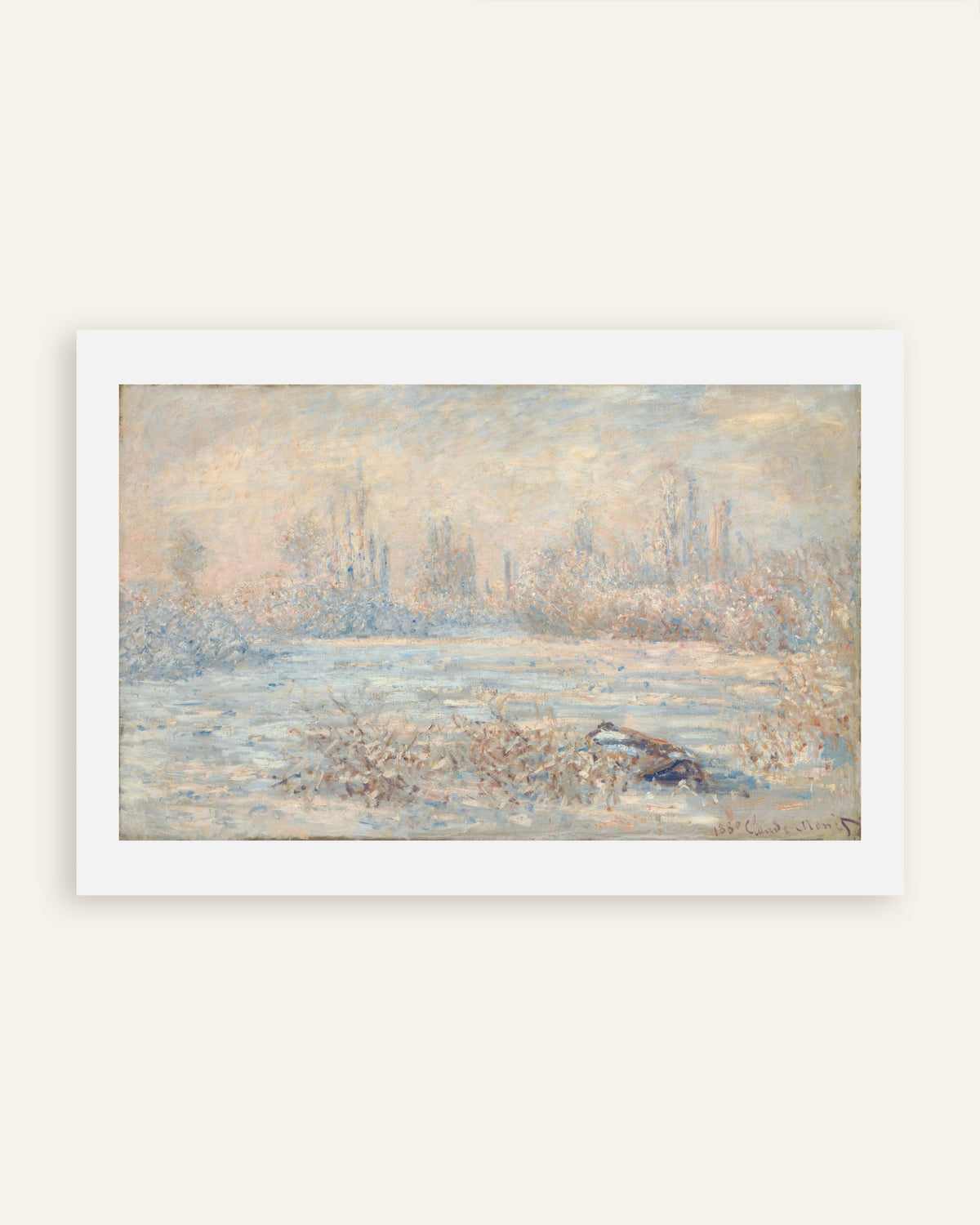 Poster Raureif (1880) von Claude Monet, Vorschaubild