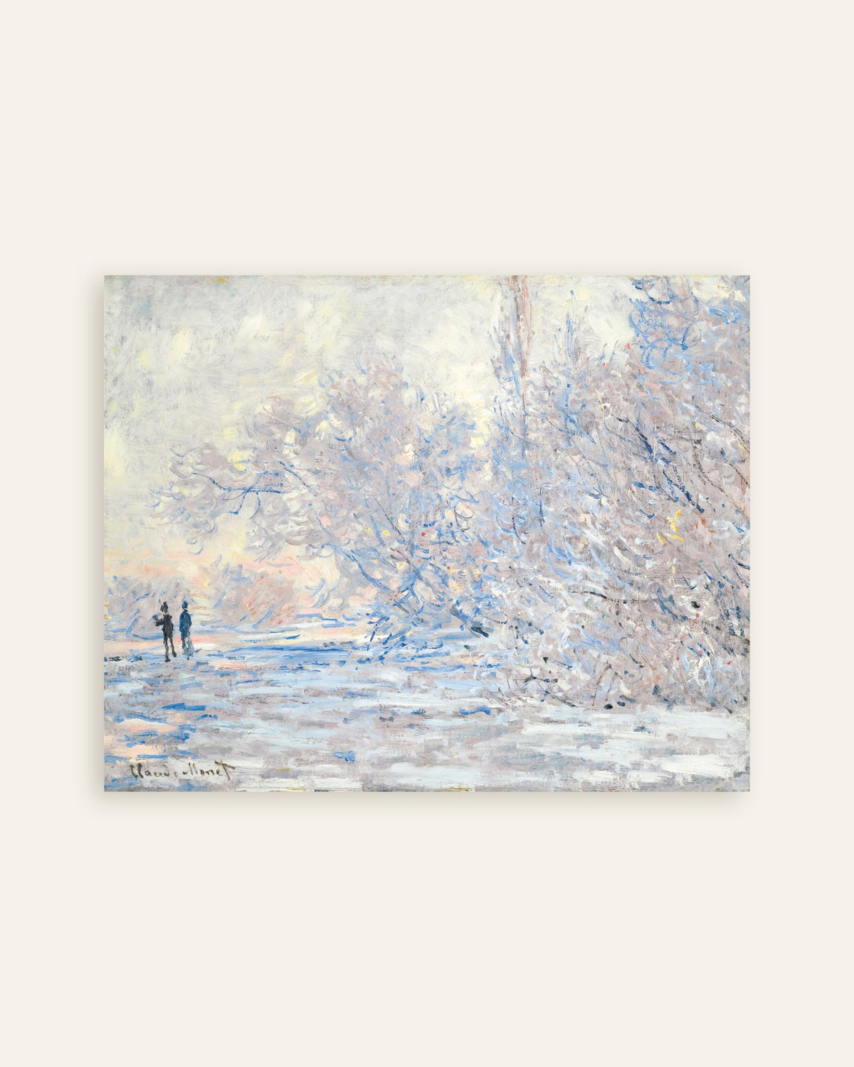 Poster Raureif in Giverny (1885) von Claude Monet, Vorschaubild