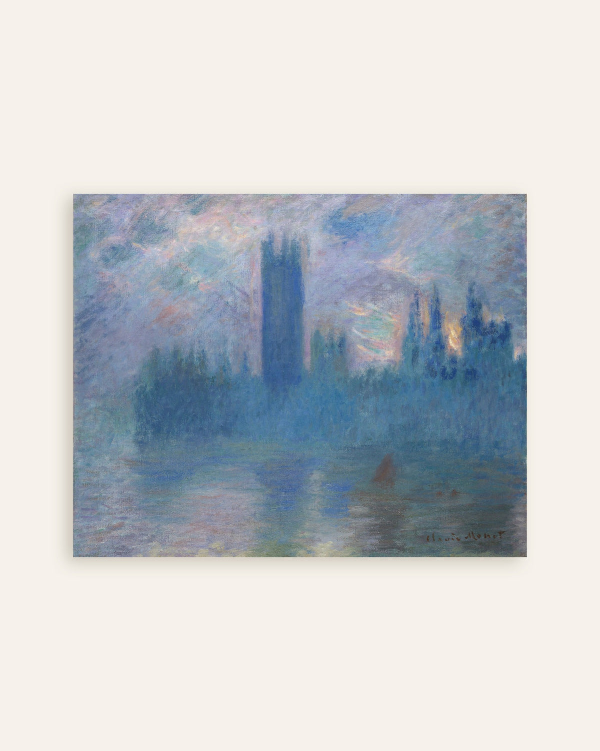 Poster Das Parlament in London (1900) von Claude Monet, Vorschaubild