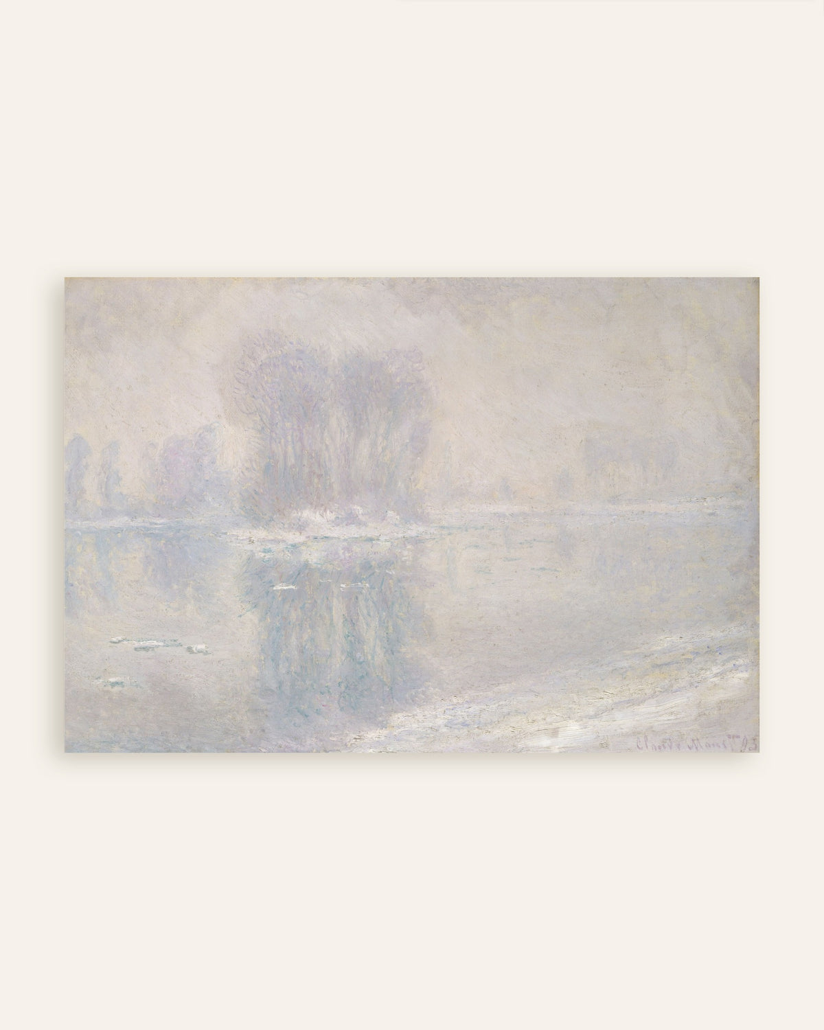Poster Eisschollen (1893) von Claude Monet, Vorschaubild