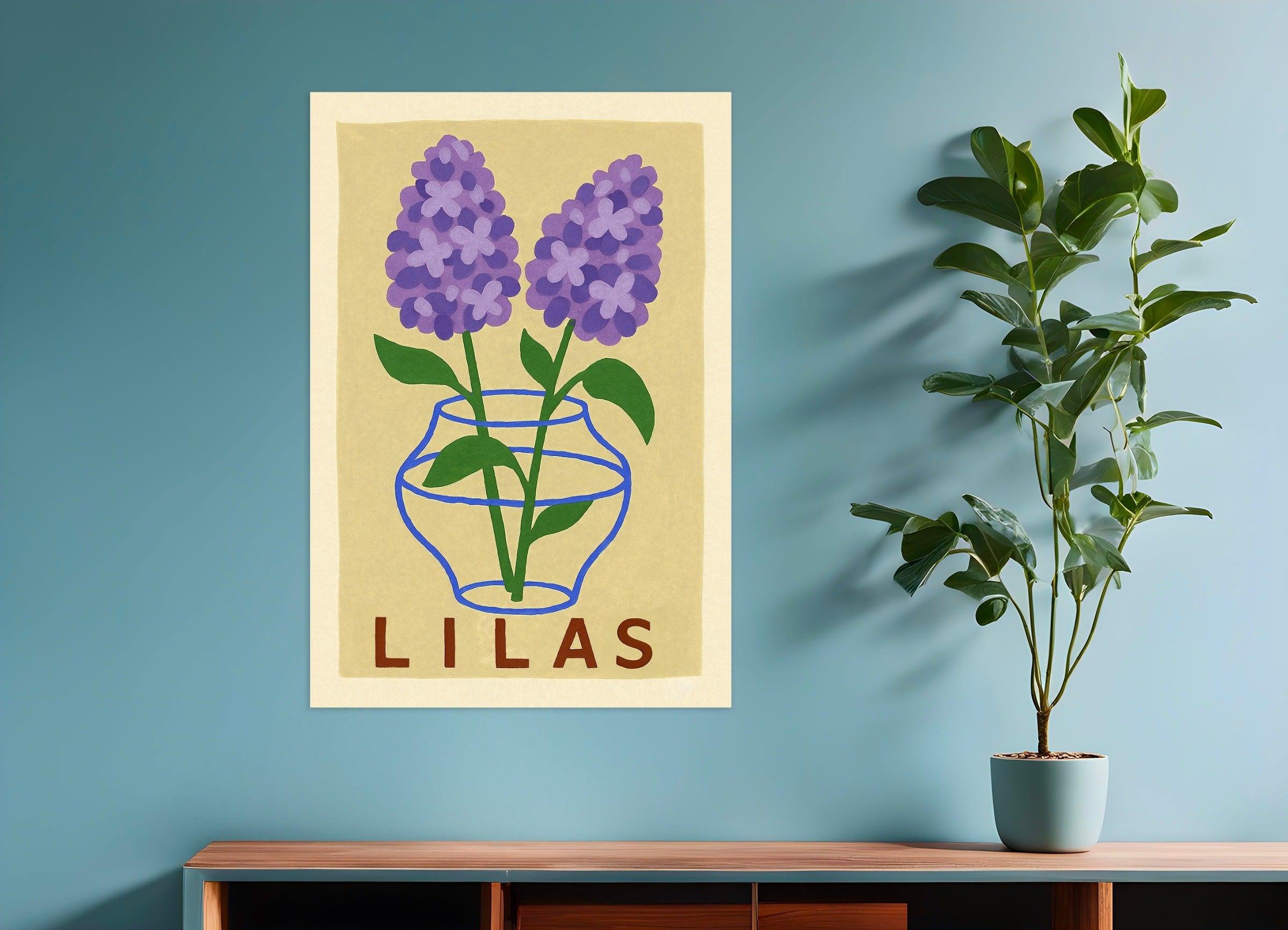 Flieder Plakat