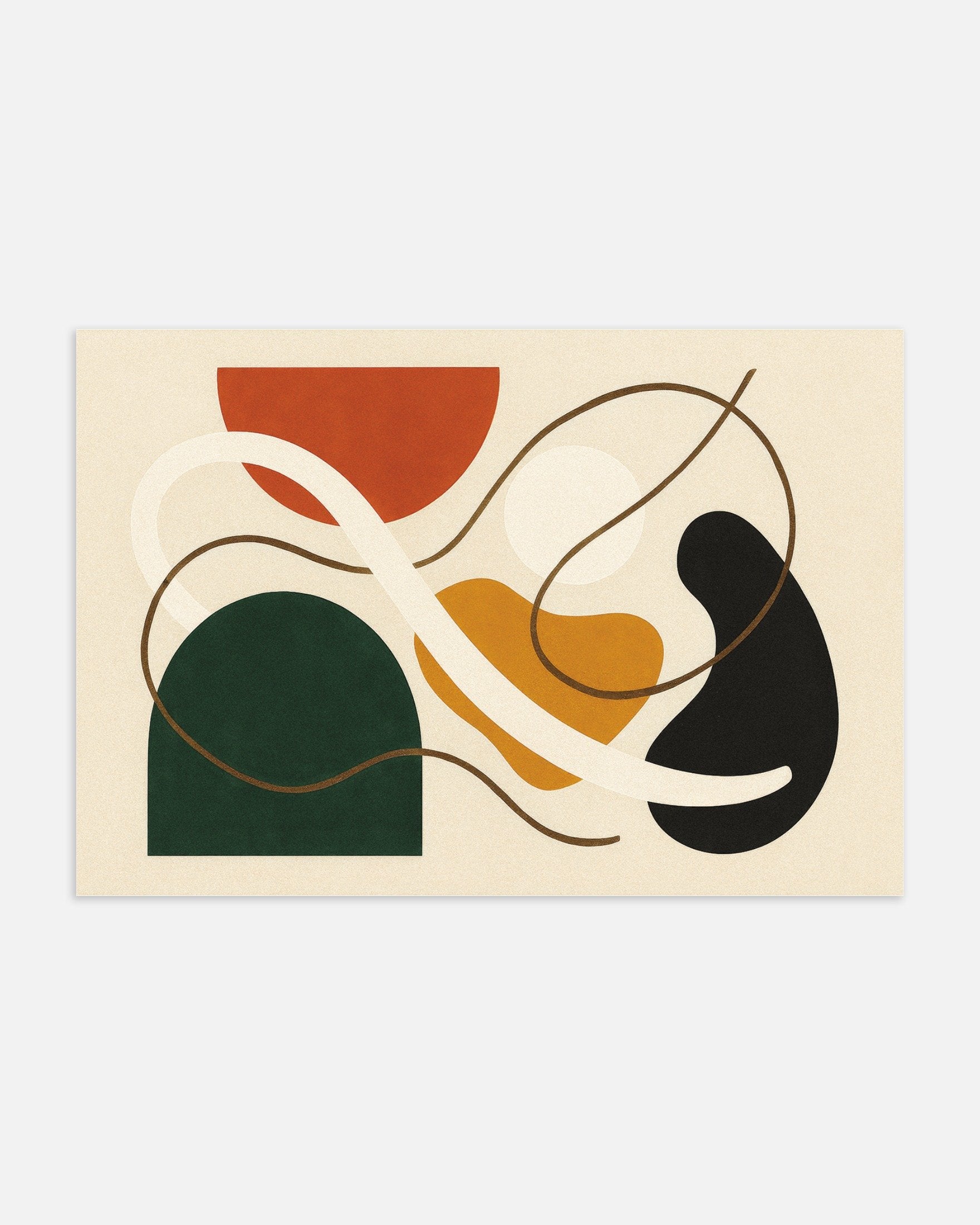 Poster of Inflections 03 – abstract composition with bold forms, thumbnail