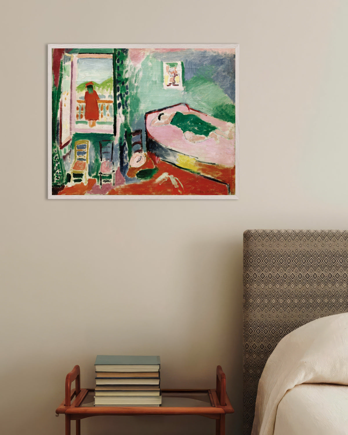 Poster of Interior at Collioure (1905) by Henri Matisse - Poster, with white wooden frame