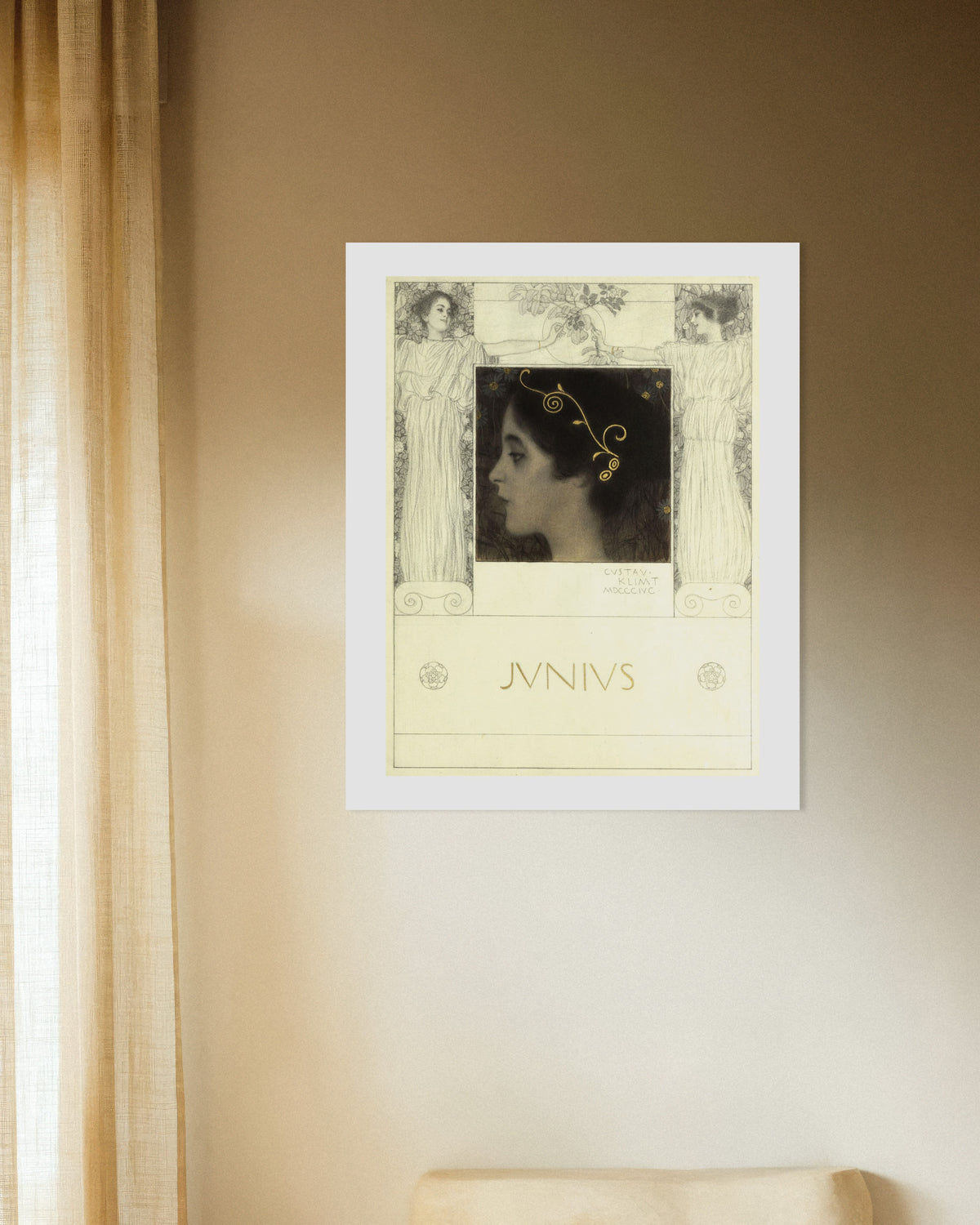 Poster Junius (1896) von Gustav Klimt