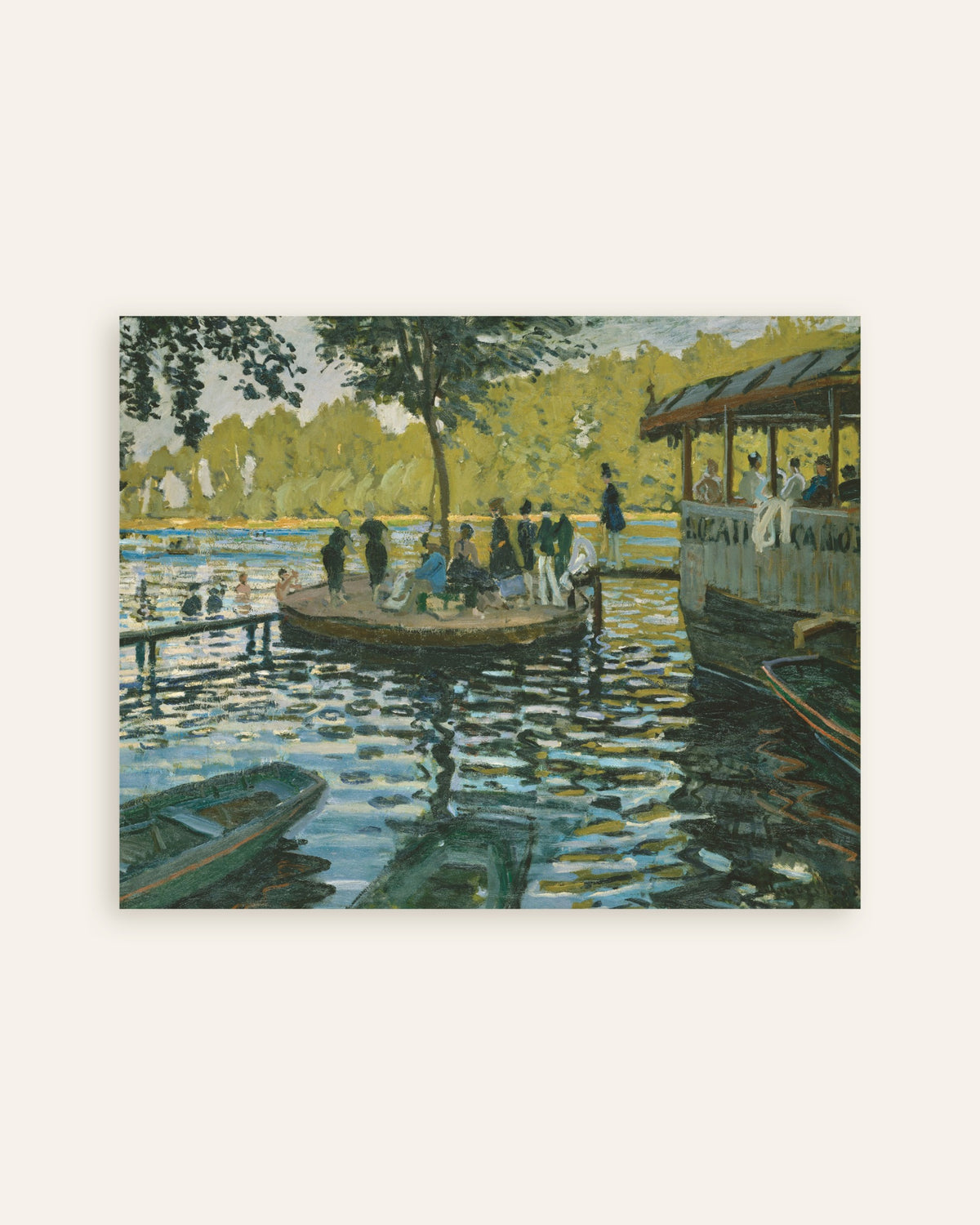 Poster La Grenouillère (1869) von Claude Monet, Vorschaubild