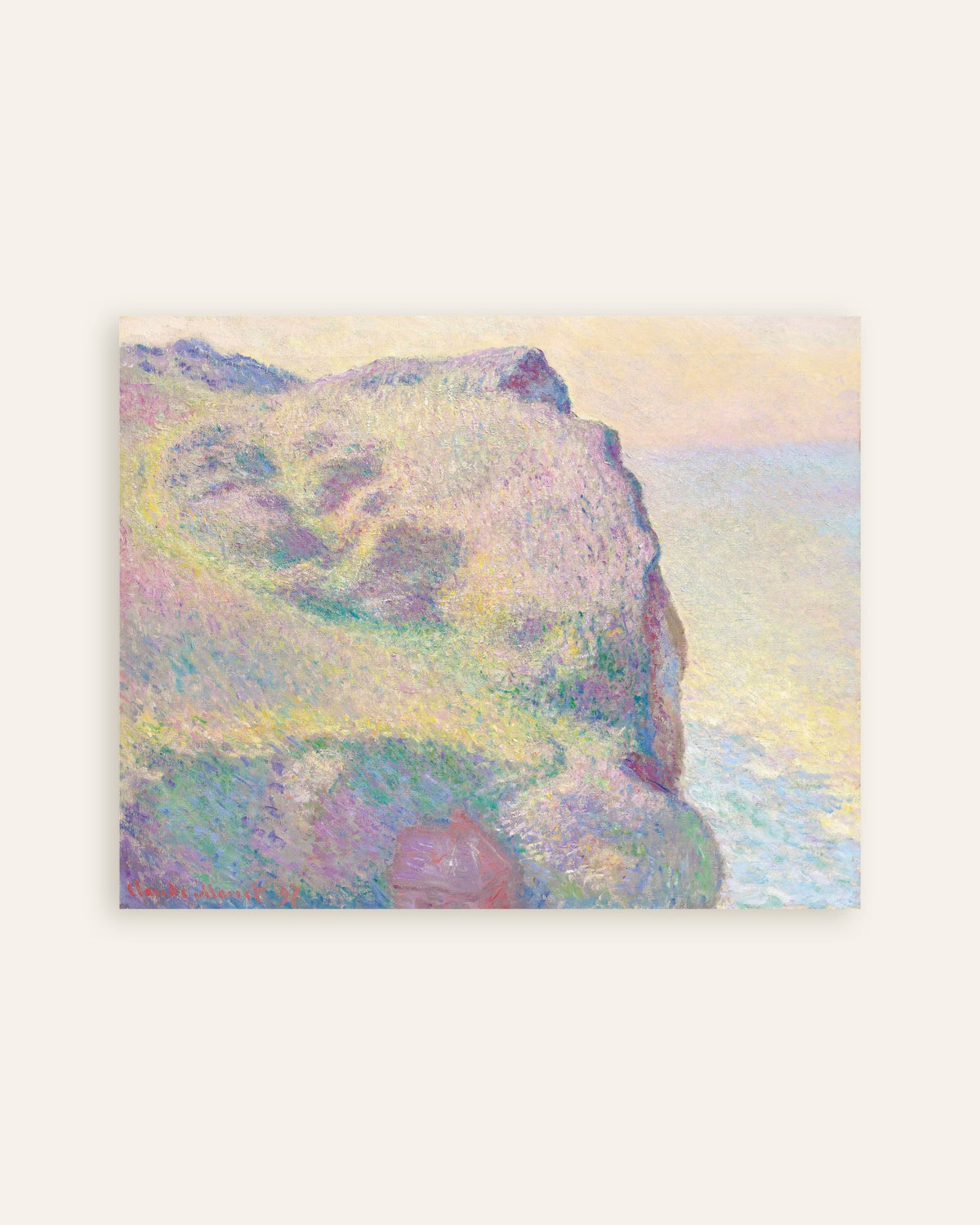 Poster Die Pointe du Petit Ailly (1897) von Claude Monet, Vorschaubild