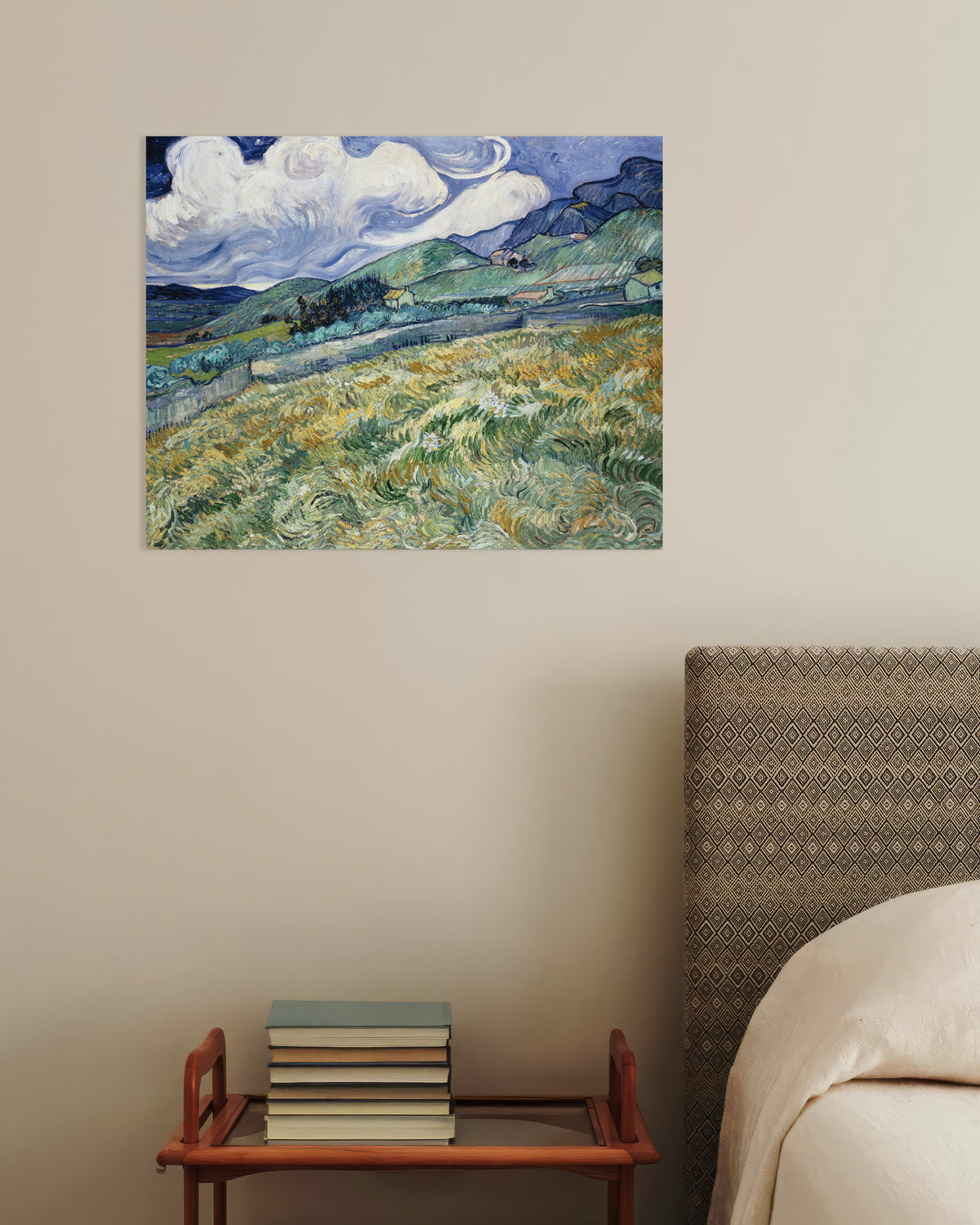 Poster von Landschaft bei Saint-Rémy (1889) von Vincent van Gogh