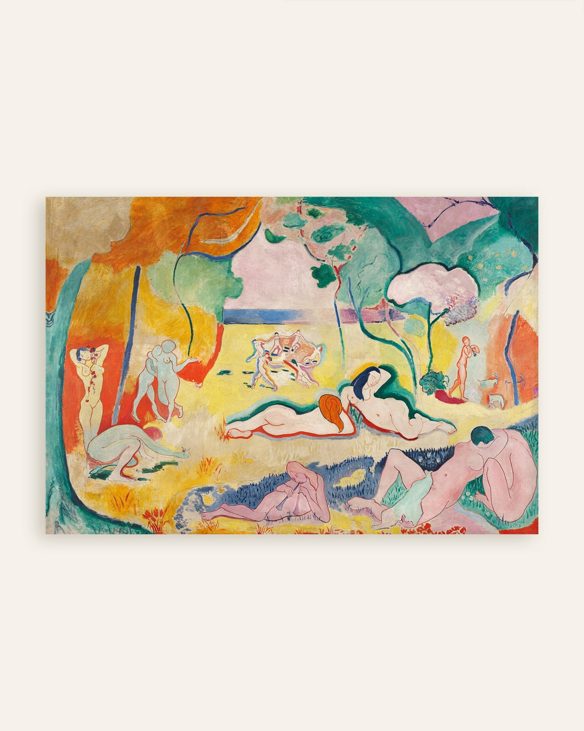 Poster von Le bonheur de vivre (Die Lebensfreude) (1905) von Henri Matisse, Vorschaubild