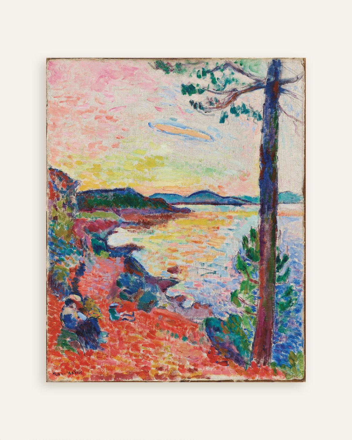 Poster mit dem Titel „Le Goûter, Der Golf von Saint-Tropez (1904) von Henri Matisse“, Vorschaubild