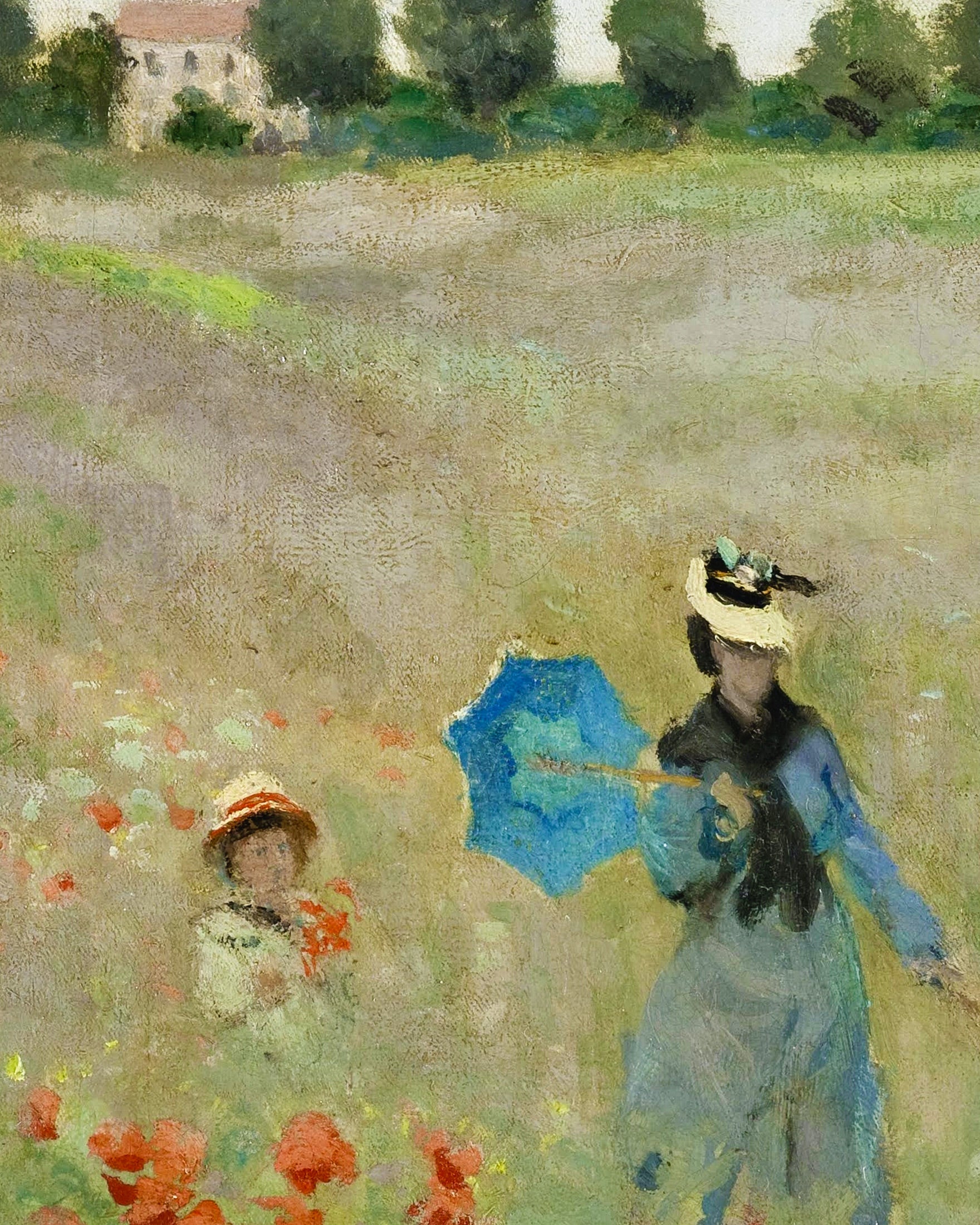 Monet Mohnfeld - Plakat