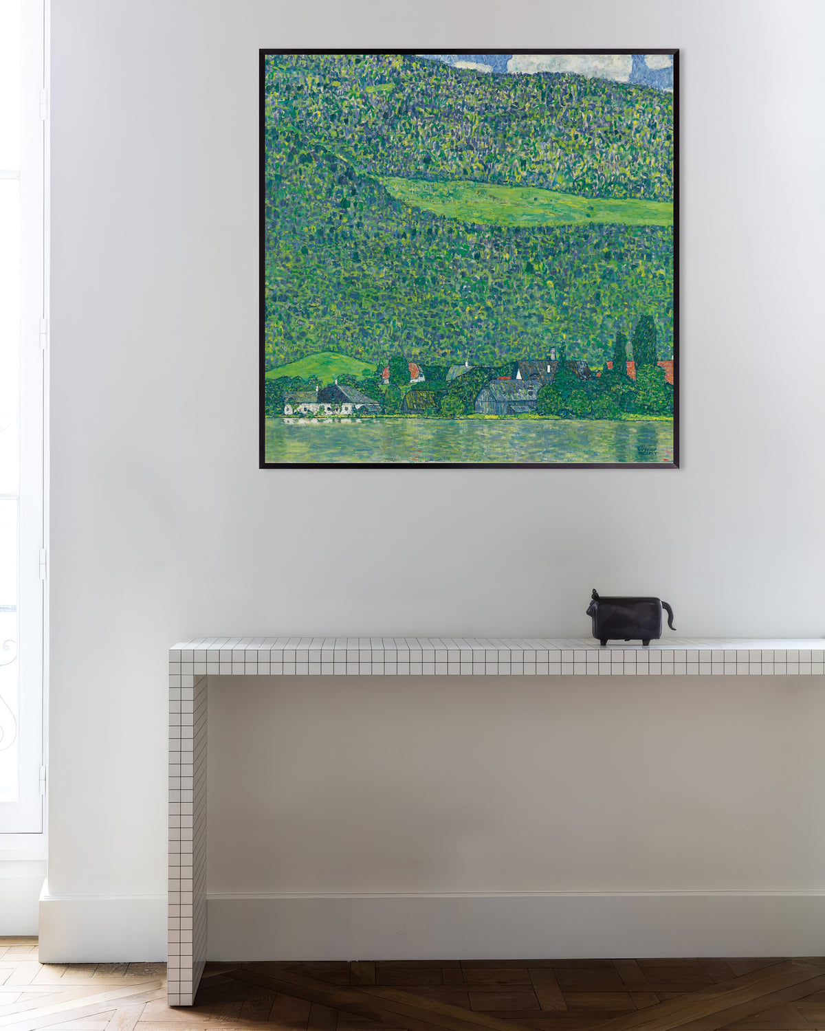 Poster „Litzlberg am Attersee (1914–1915) von Gustav Klimt“ mit Metallrahmen