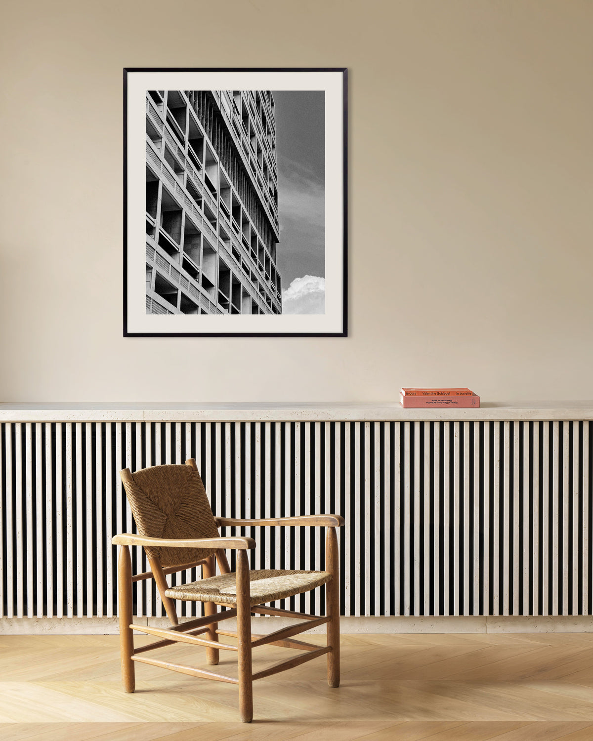 Poster „Loggien in der Sonne“ mit Metallrahmen