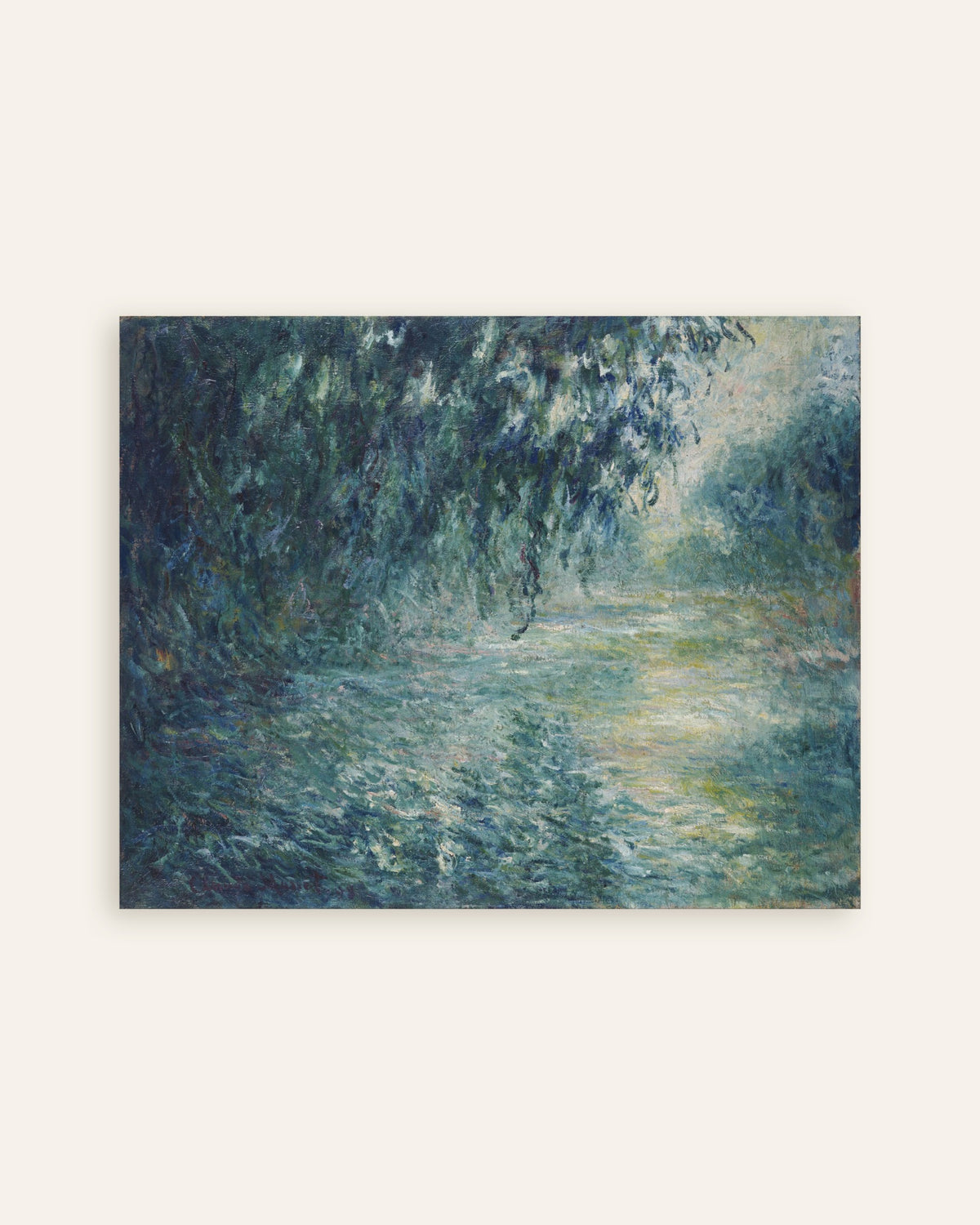 Poster Morgen an der Seine (1898) von Claude Monet, Vorschaubild