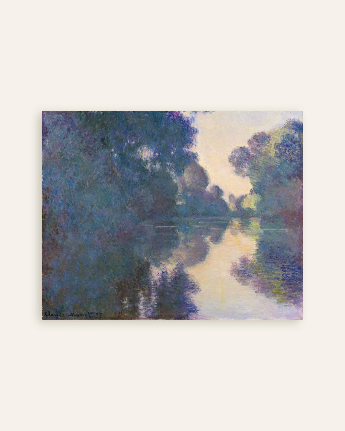 Poster Morgen an der Seine bei Giverny (1897) von Claude Monet, Vorschaubild