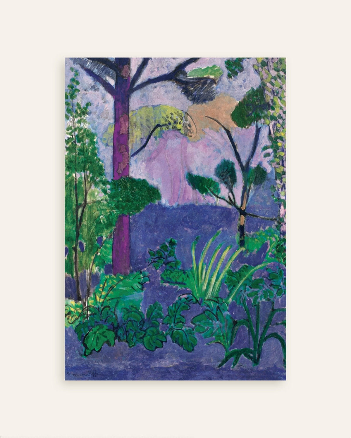 Poster mit dem Motiv „Marokkanische Landschaft (Akanthus) 1912 von Henri Matisse“, Vorschaubild
