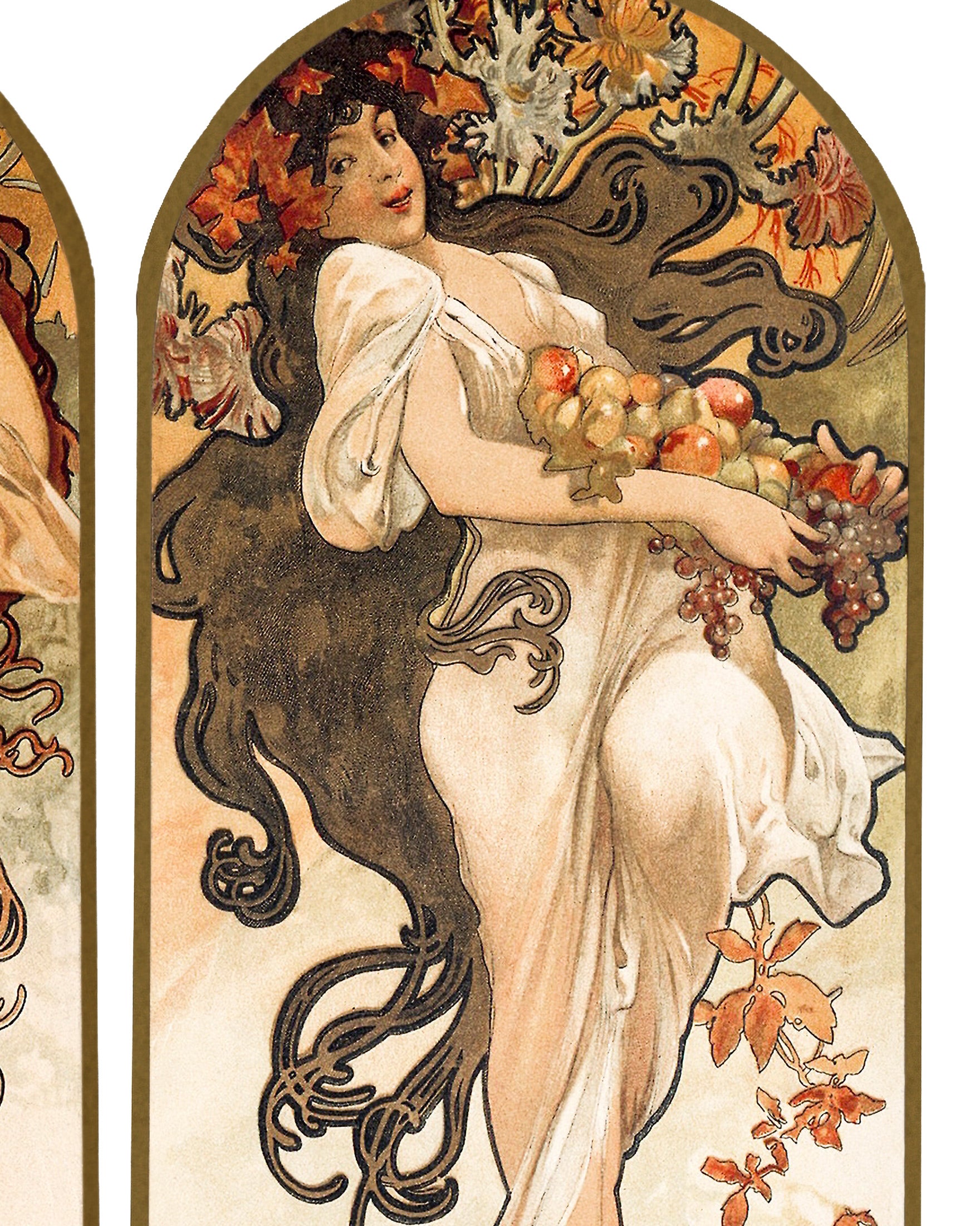 Alfons Mucha - Die Jahreszeiten (1897) - Plakat