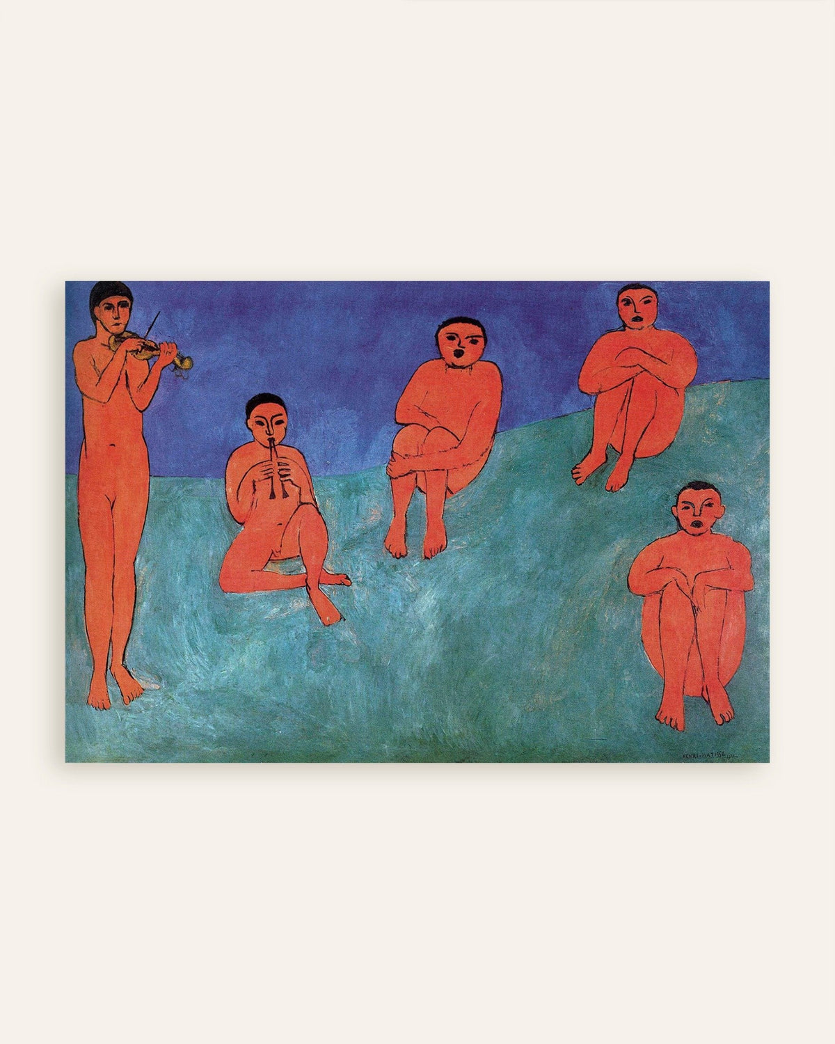 Poster Musik (1910) von Henri Matisse, Miniaturansicht