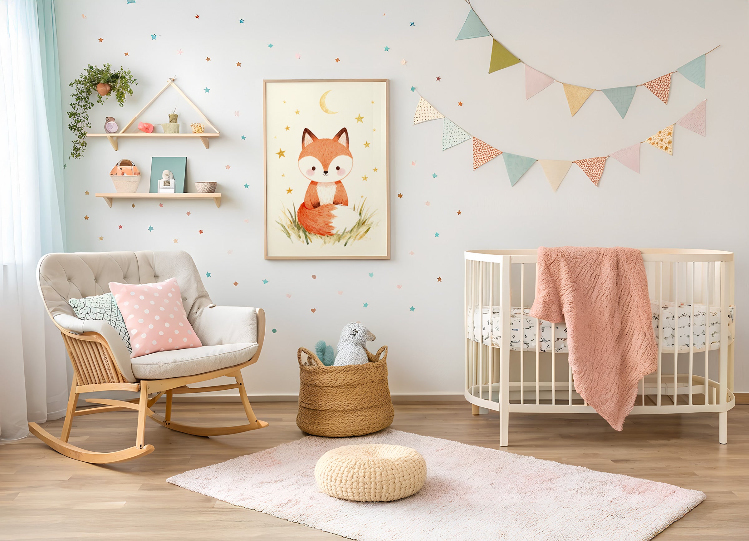 Fuchs Poster – Kinderzimmer Wanddeko