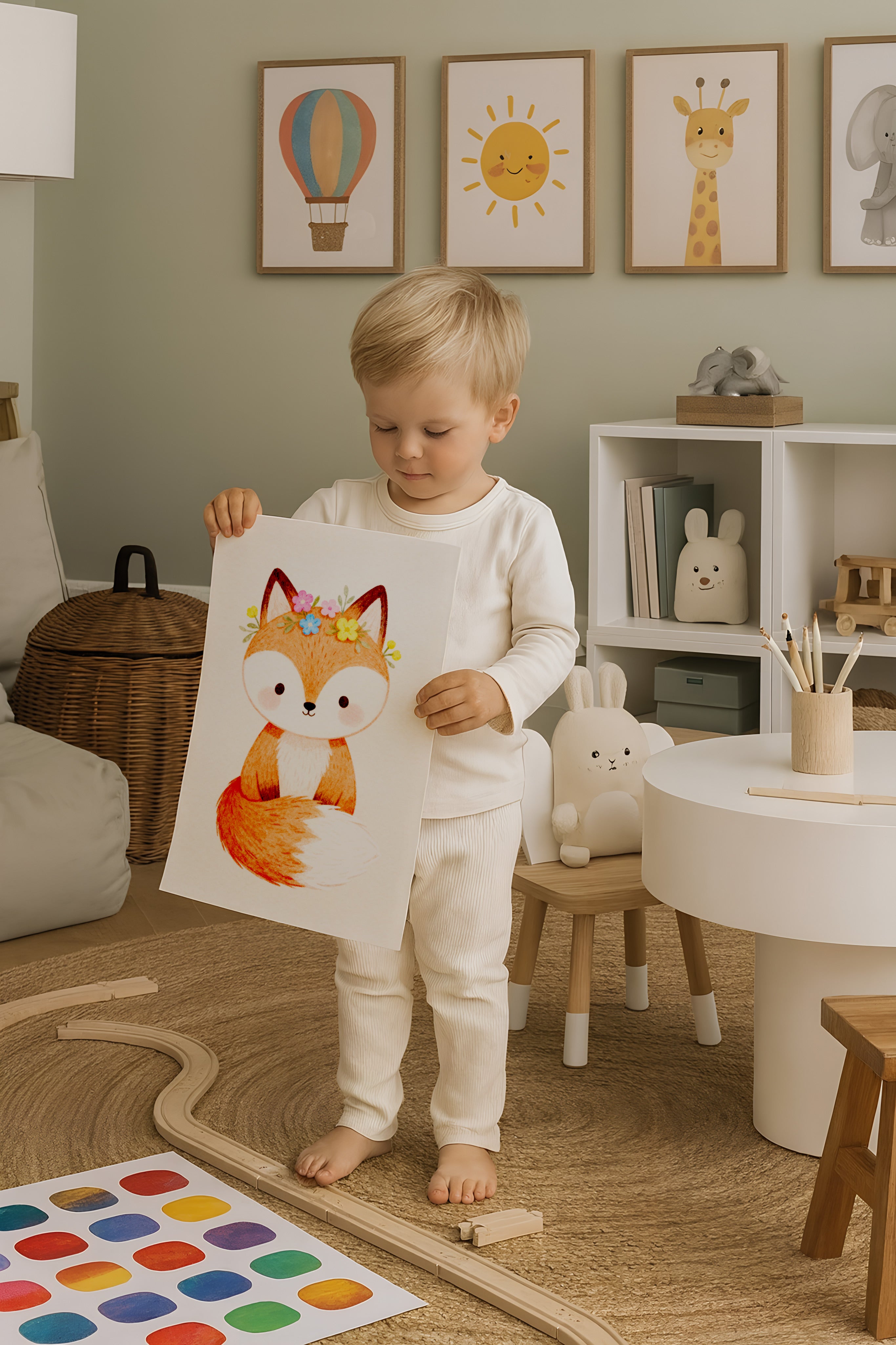 Fuchs Poster – Kinderzimmer Wanddeko