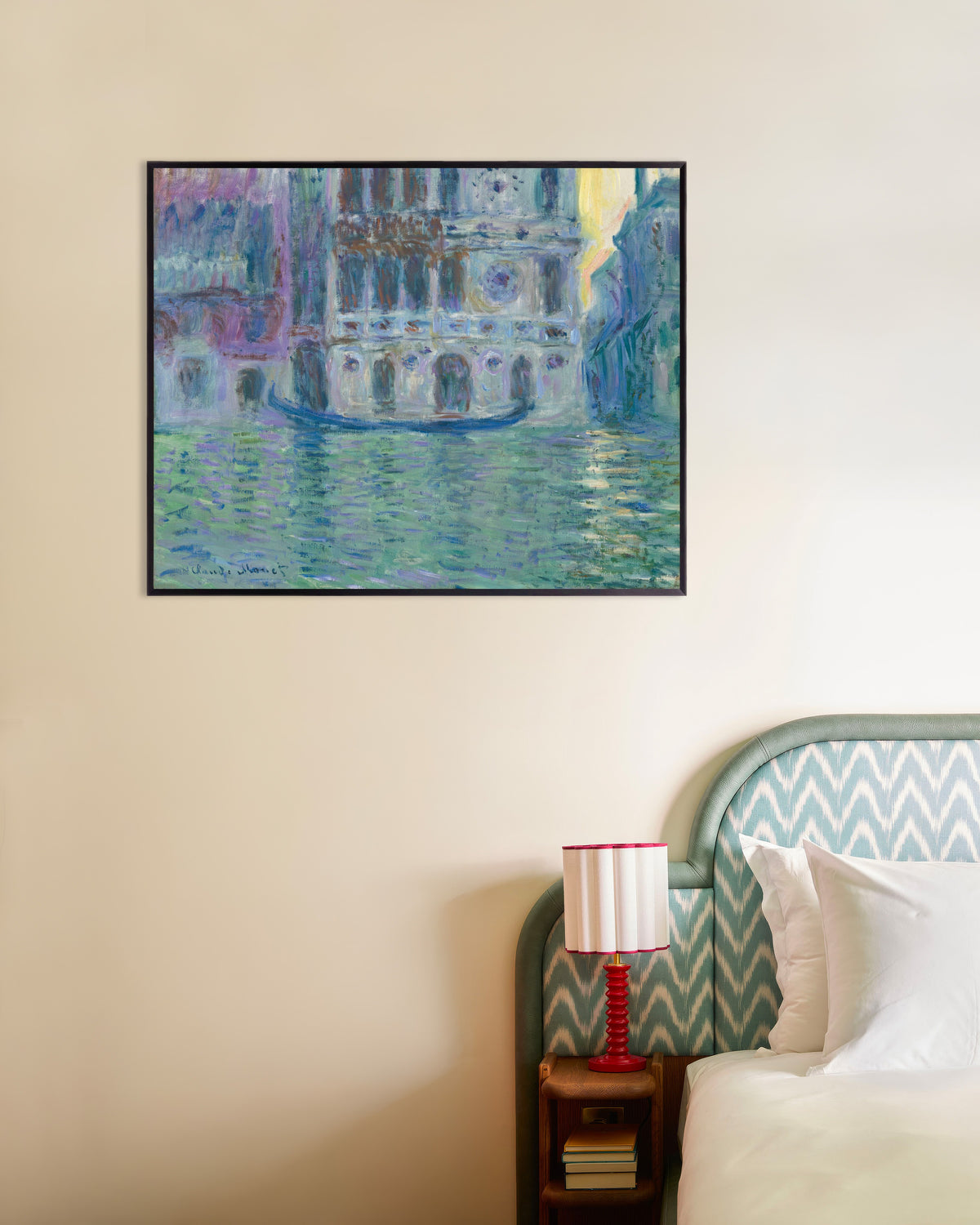 Poster Palazzo Dario (1908) von Claude Monet mit Metallrahmen
