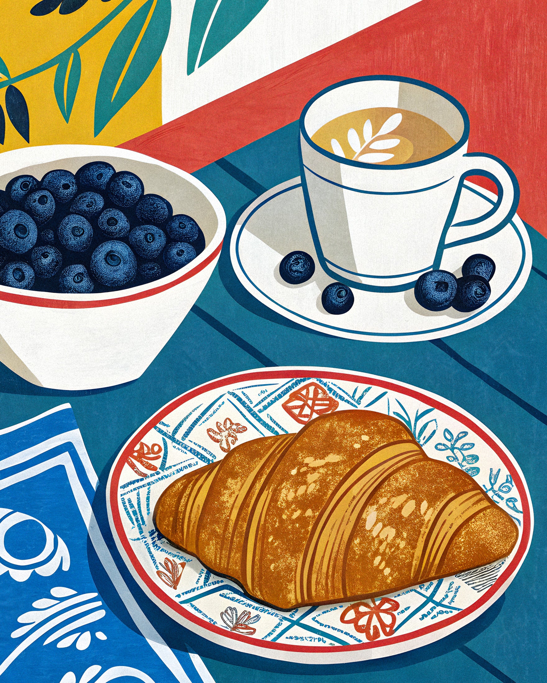 Frühstücksplakat Poster
