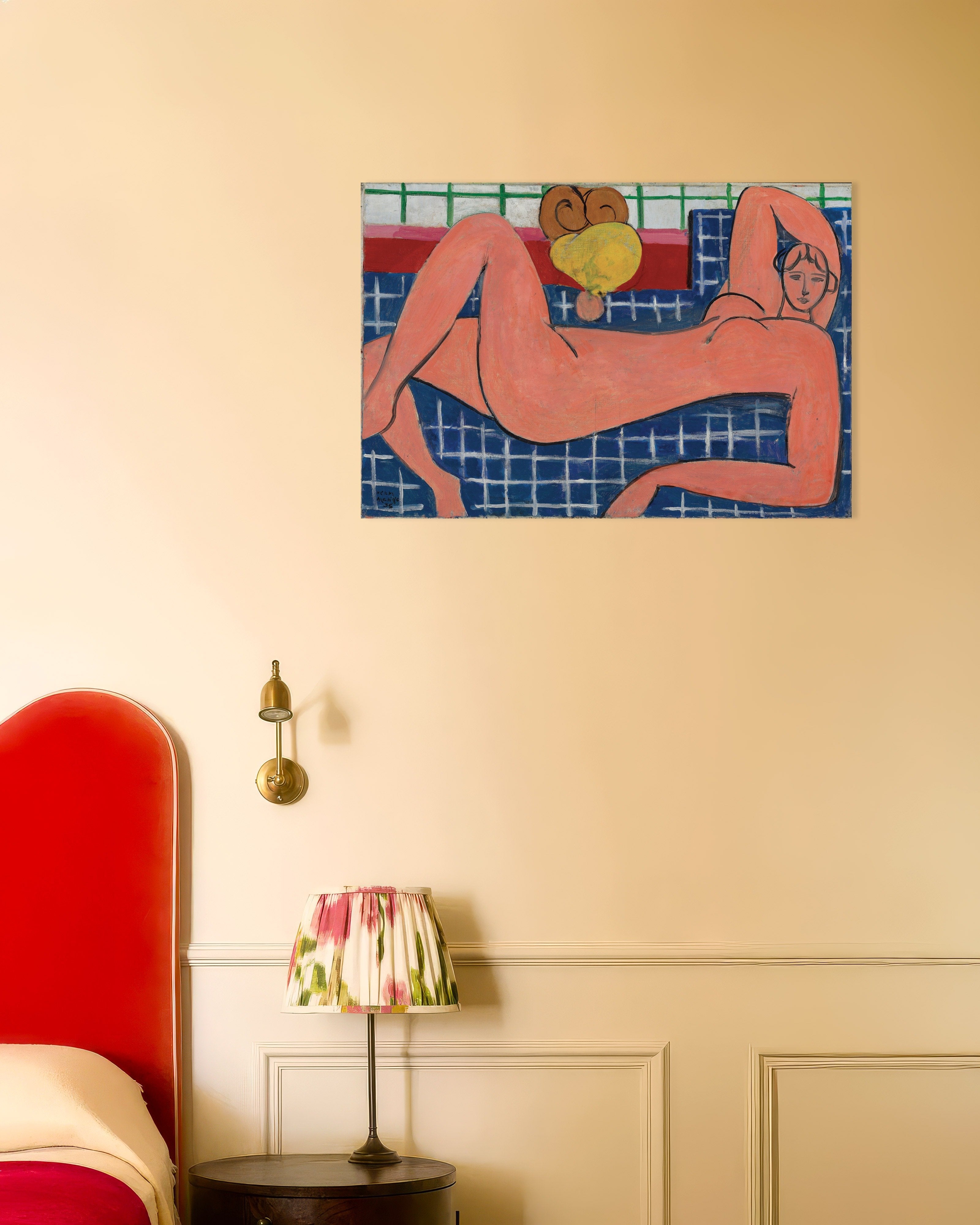 Poster of Pink nude (1935) by Henri Matisse - Poster