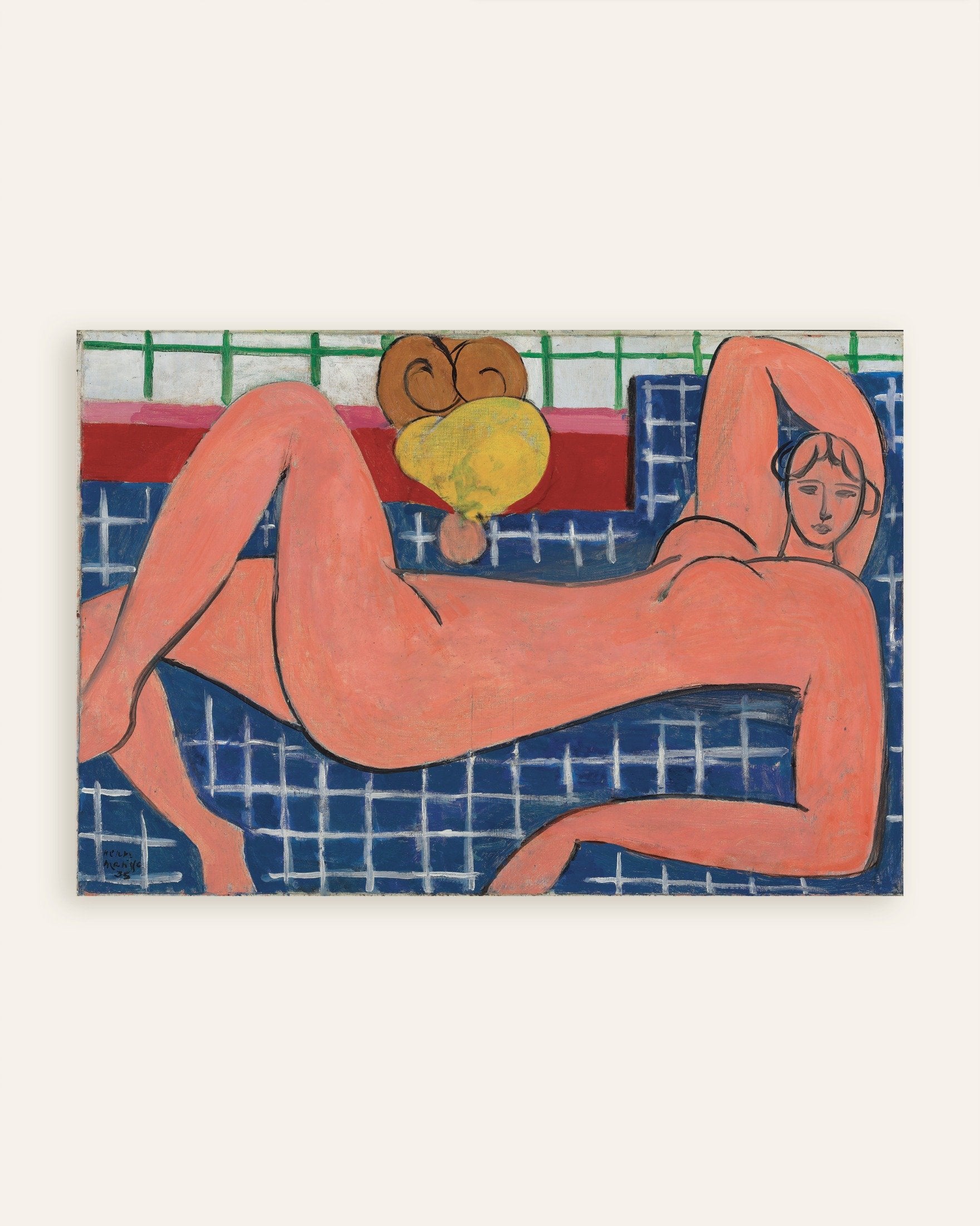 Poster of Pink nude (1935) by Henri Matisse - Poster, thumbnail