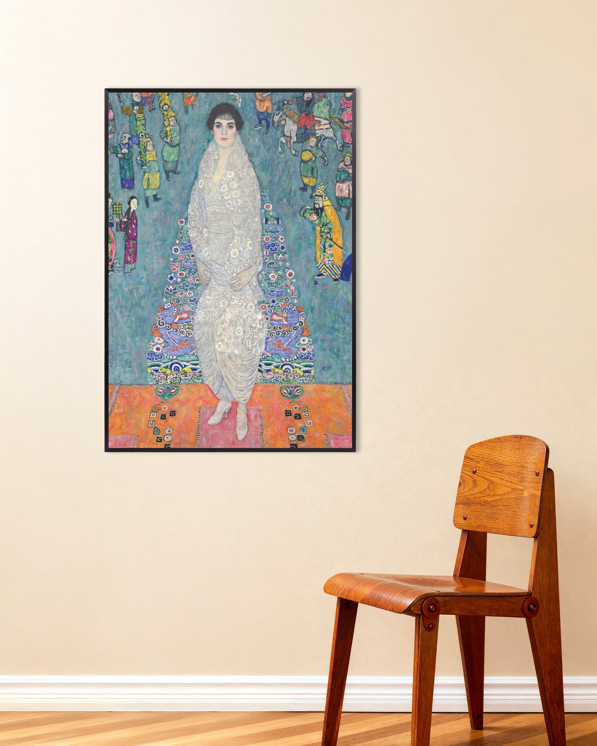 Poster Bildnis Elisabeth Lederer (1914–1916) von Gustav Klimt mit Metallrahmen