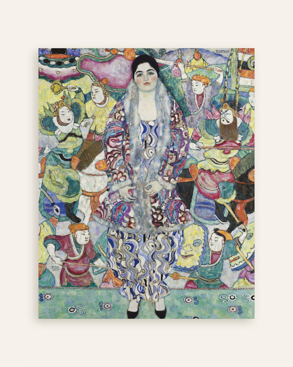 Poster mit „Porträt der Friederike Maria Beer (1916) von Gustav Klimt“, als Miniaturansicht