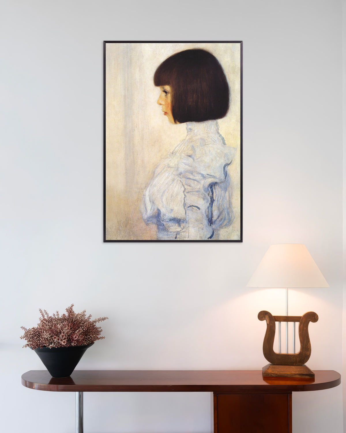 Poster Bildnis Helene Klimt (1898) von Gustav Klimt mit Metallrahmen