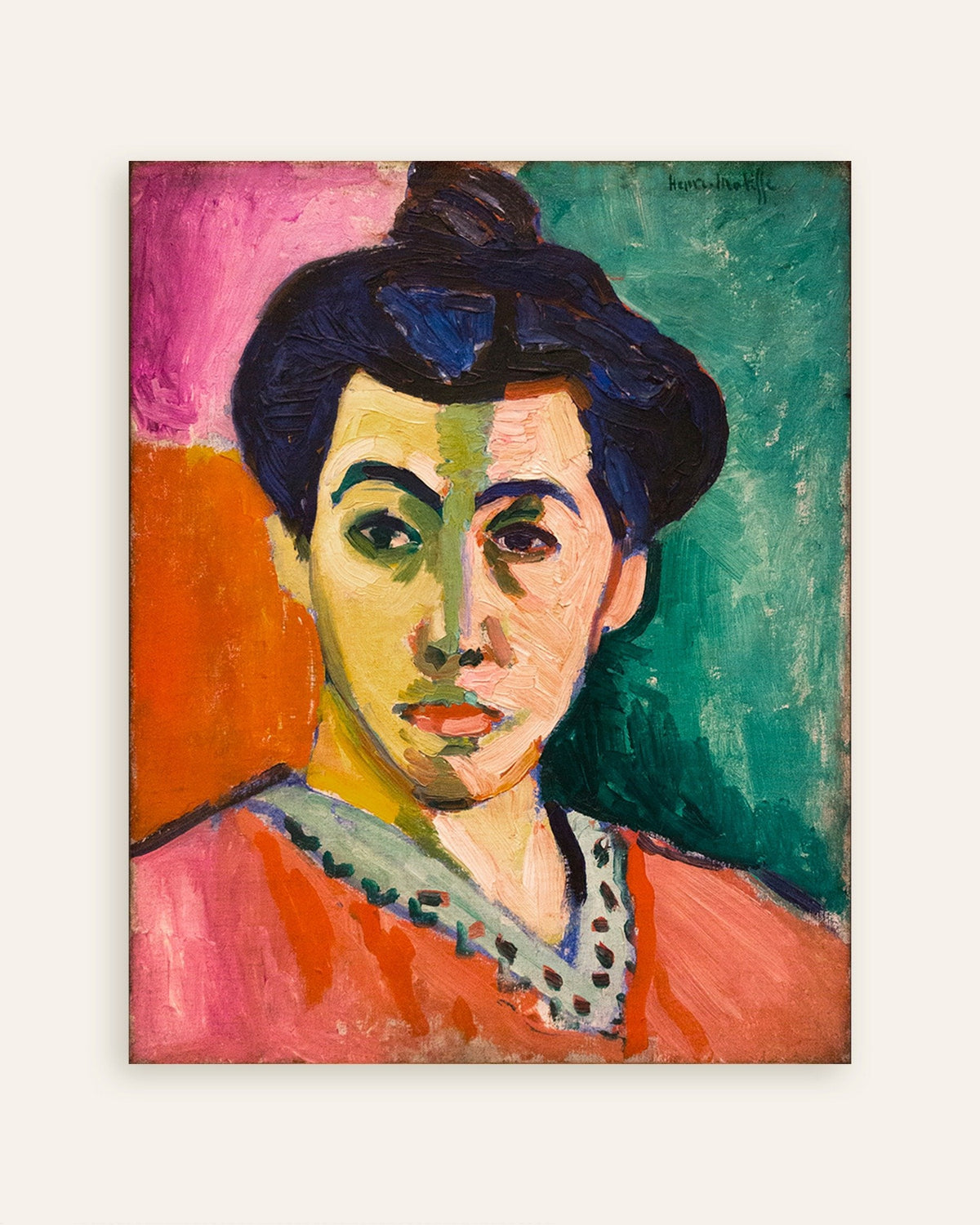 Poster von Porträt von Madame Matisse (1905) von Henri Matisse, Vorschaubild