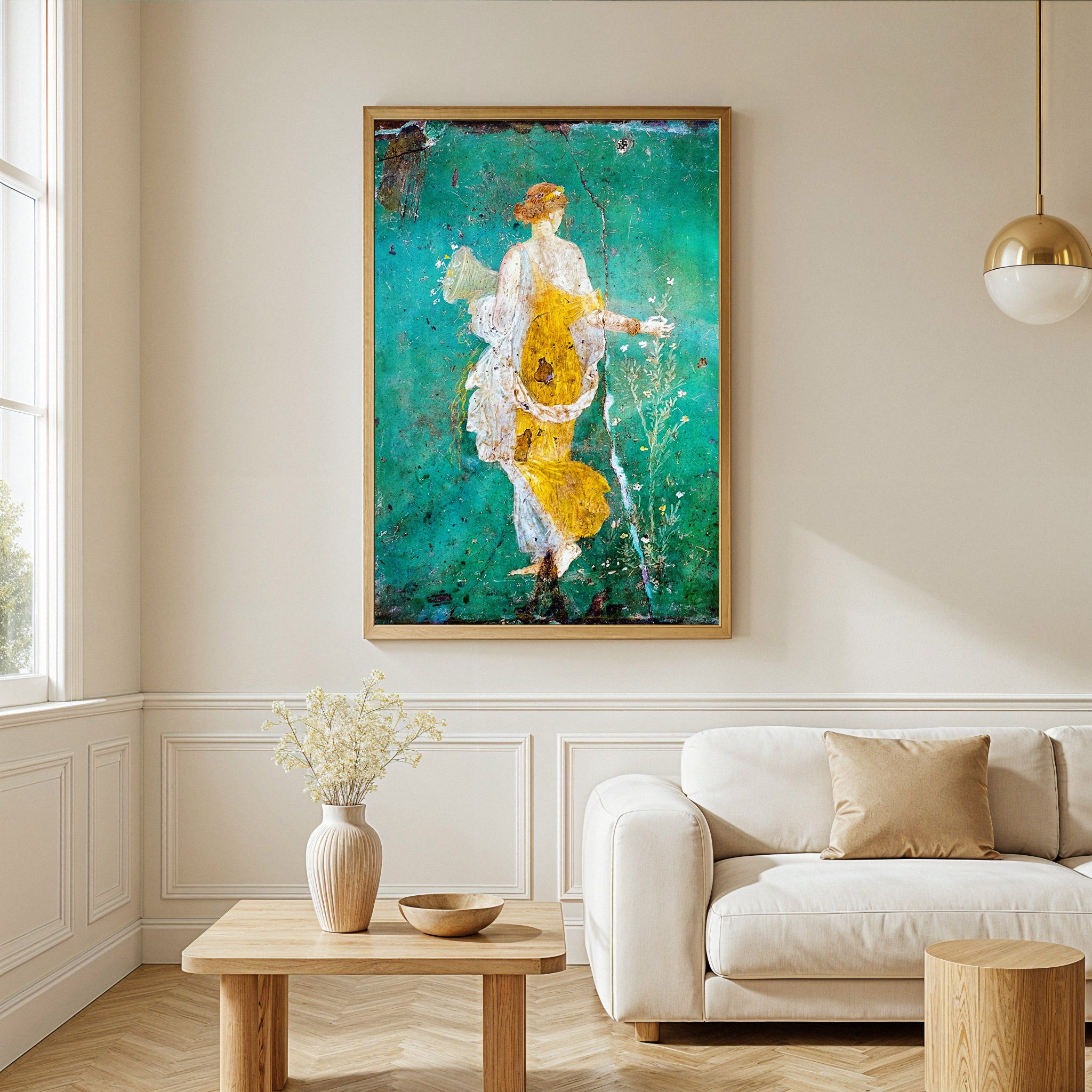 Flora Wandfresko – Stabiae - Antike römische Malerei Poster