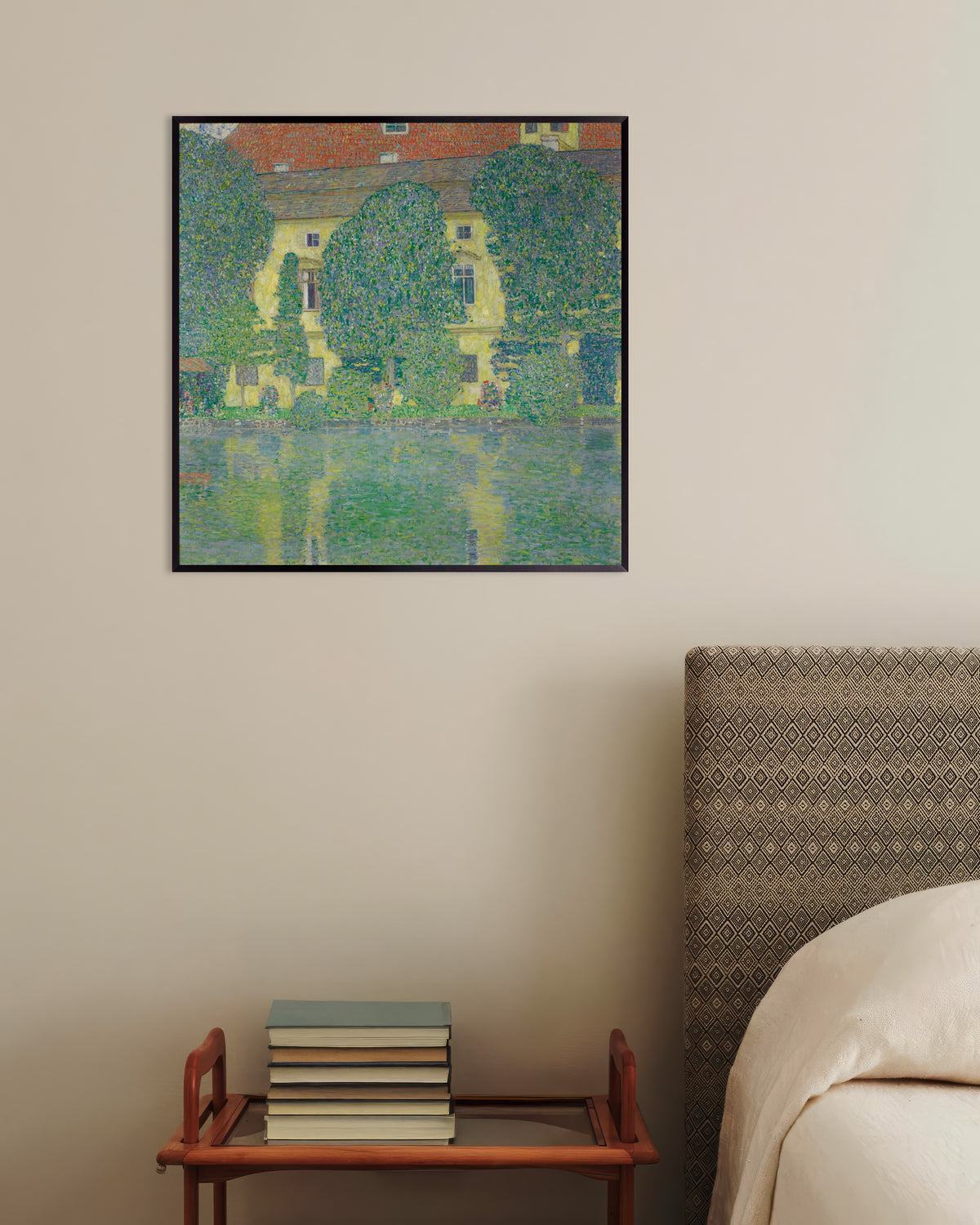 Poster mit Schloss Kammer am Attersee III (1910) von Gustav Klimt, mit Metallrahmen