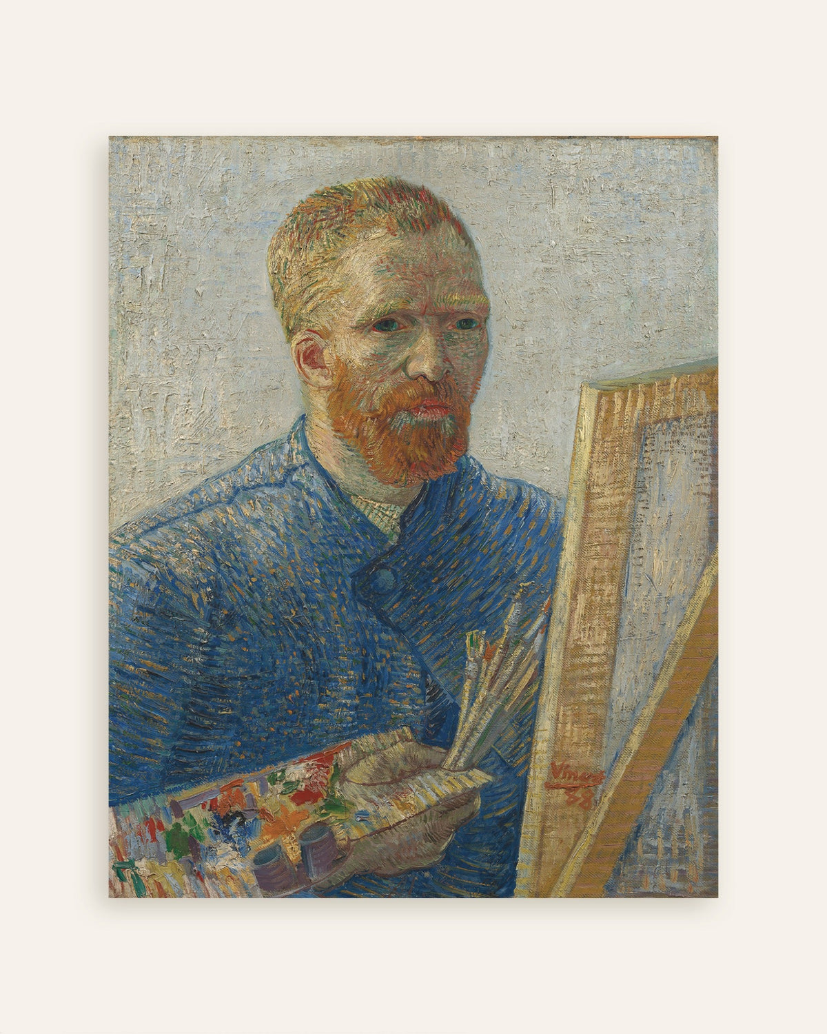 Poster „Selbstbildnis als Maler (1888) von Vincent van Gogh“, Vorschaubild