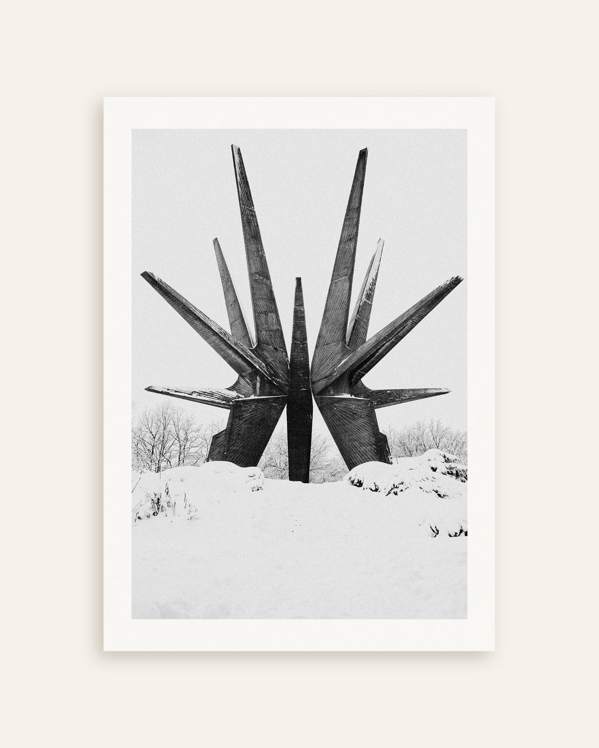 Poster „Sterndenkmal im Schnee“, Miniaturansicht