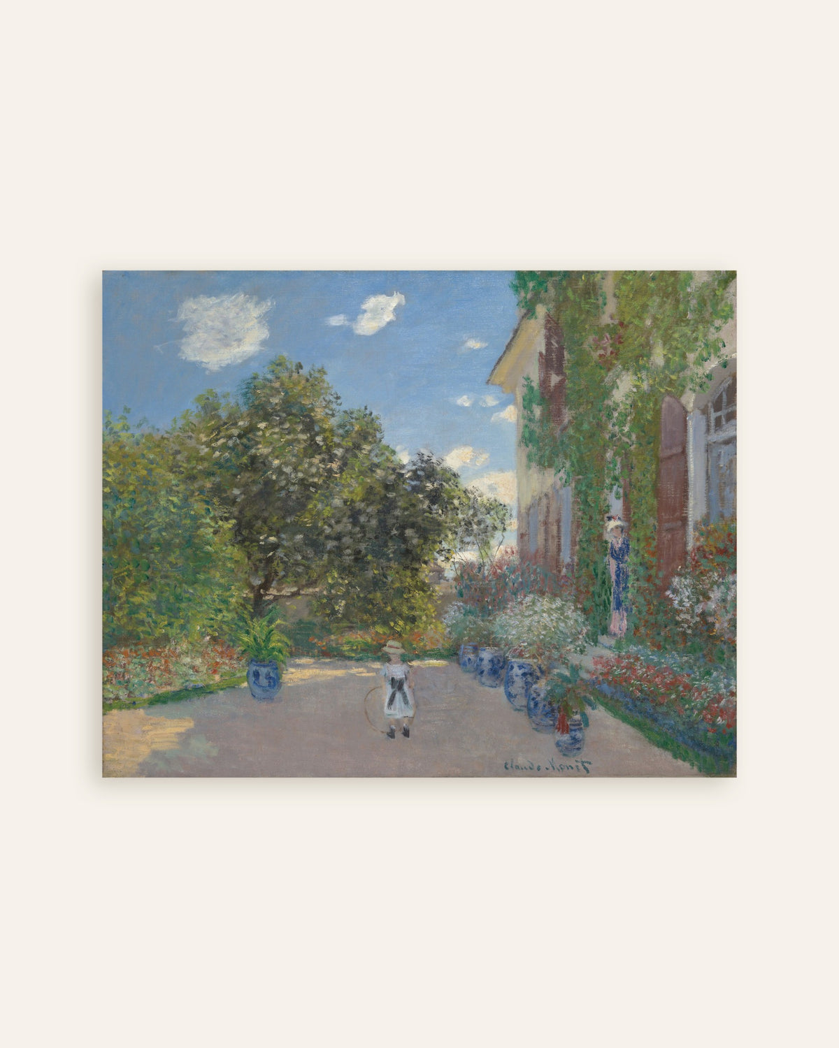 Poster Das Haus des Künstlers in Argenteuil (1873) von Claude Monet, Vorschaubild