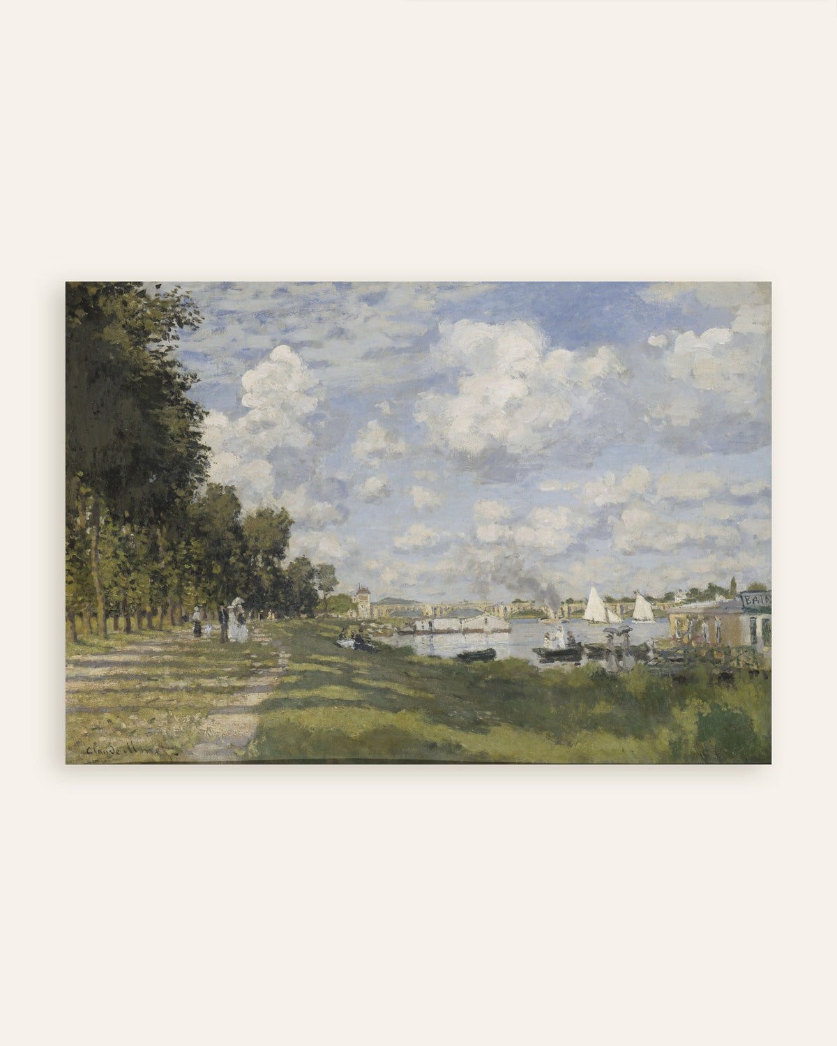 Poster Das Becken von Argenteuil (um 1872) von Claude Monet, Vorschaubild